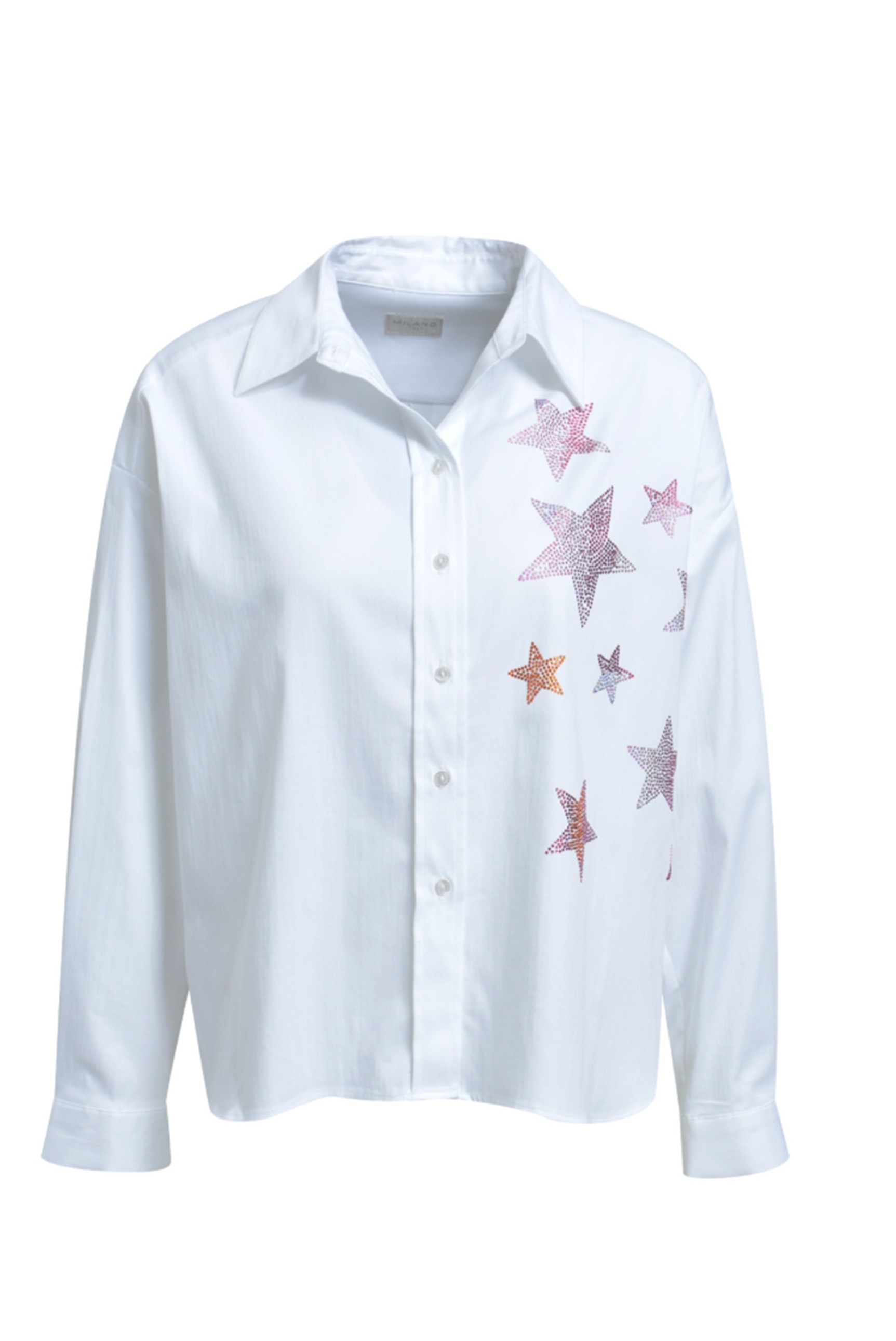 Milano Italy Langarmbluse mit Baumwolle günstig online kaufen