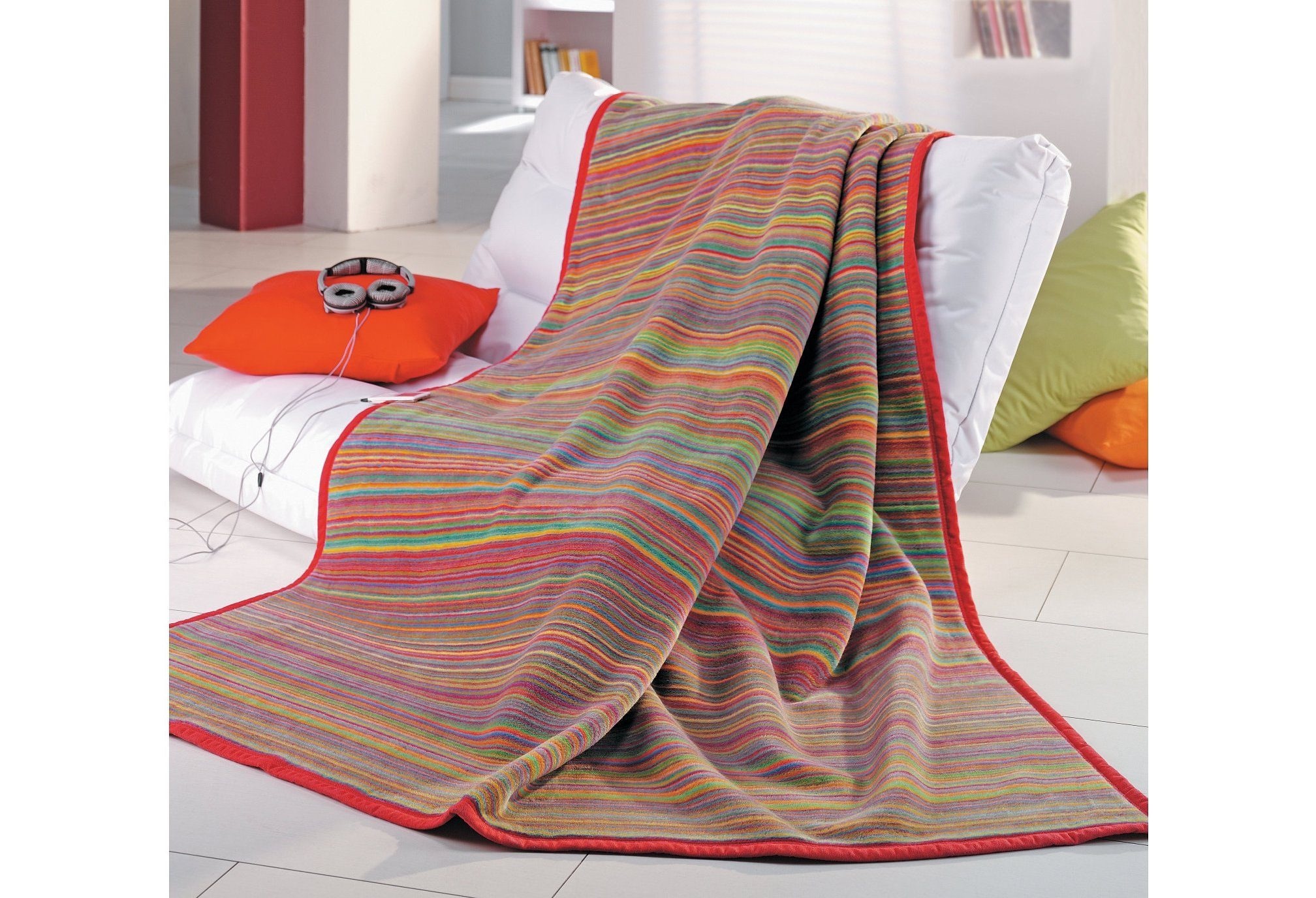 IBENA Wohndecke "Jacquard Decke Malang" mit filigranen Streifen, made in Eu günstig online kaufen