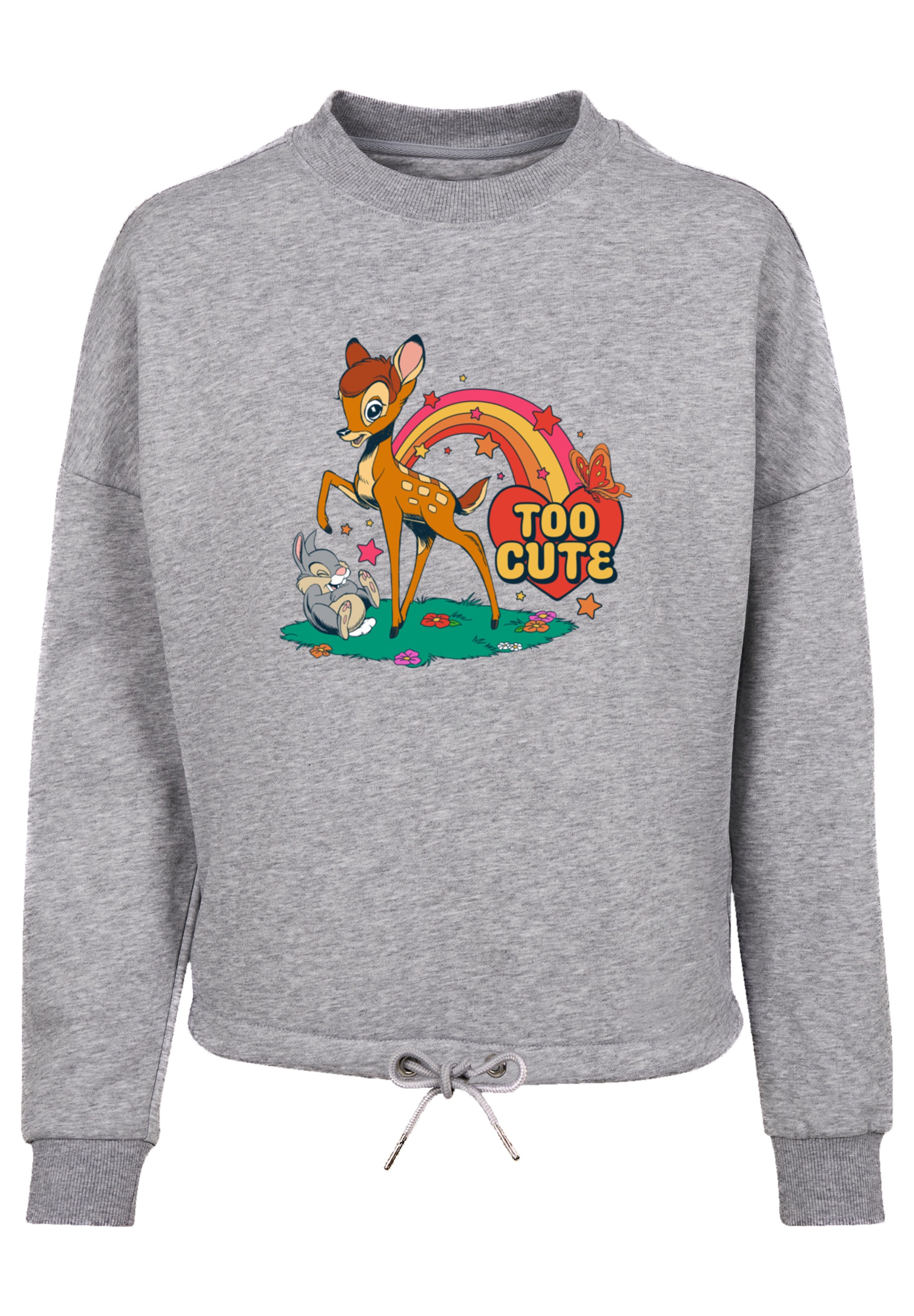 F4NT4STIC Sweatshirt »Disney Bambi Too Cute«, Premium Qualität