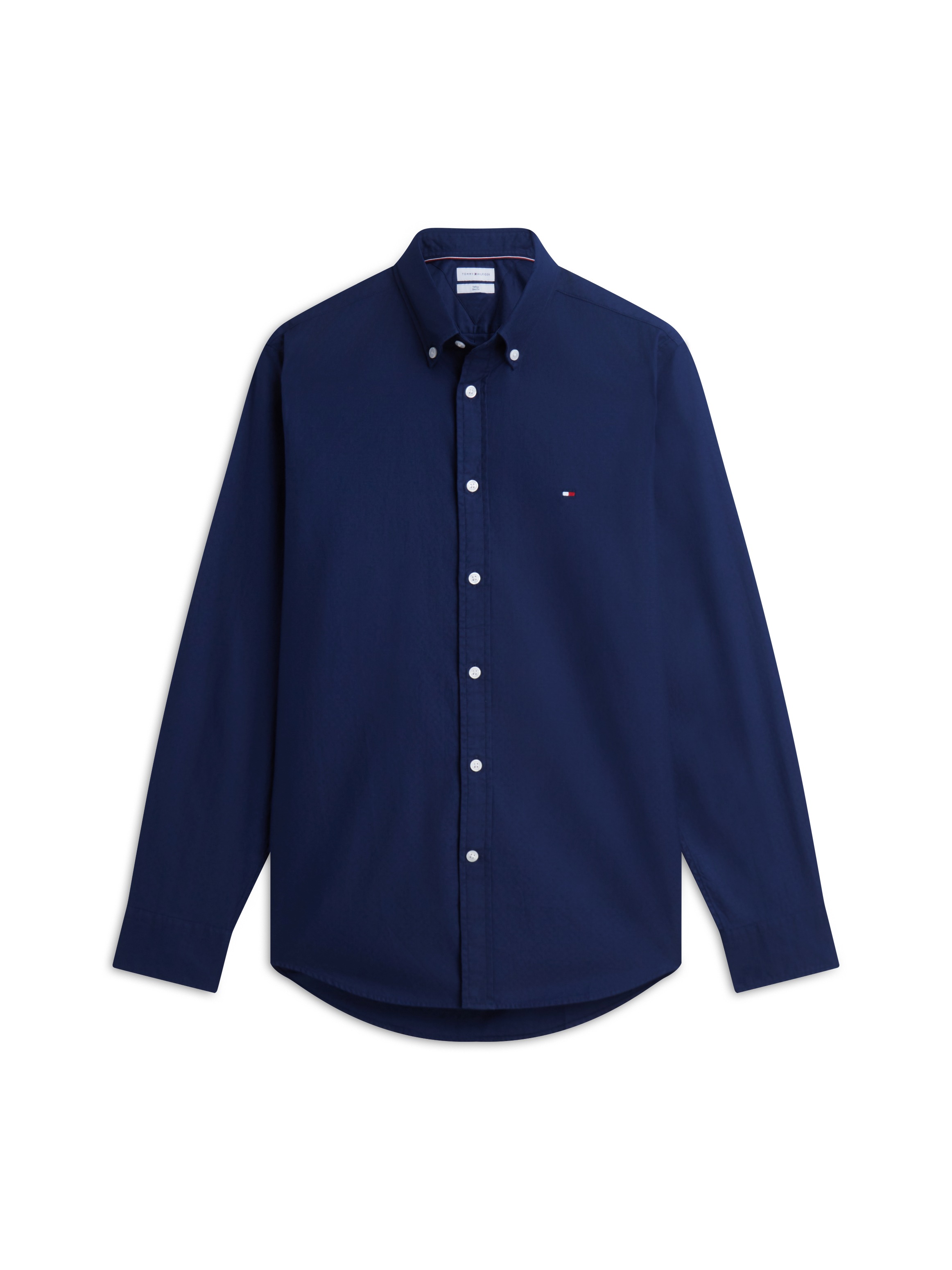 Tommy Hilfiger Langarmhemd »FLEX DOBBY SLIM FIT« Slim Fit Dobby Structure
