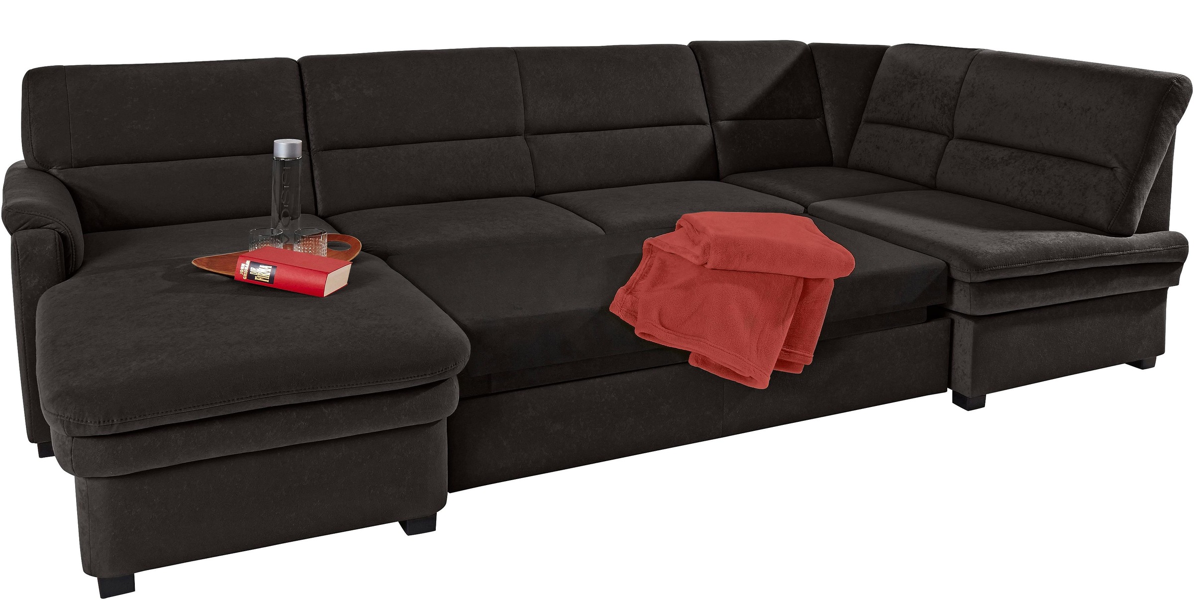 sit&more Wohnlandschaft "Pisa U-Form" mit Federkern, wahlweise mit Bettfunk günstig online kaufen