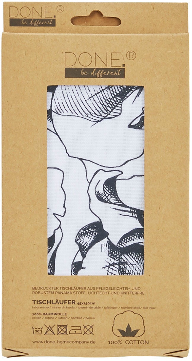 done.® Tischläufer »Black Roses, mit Rosenmotiv«, (1 St.), Digitaldruck,  Maße ca. 45x150 cm | BAUR