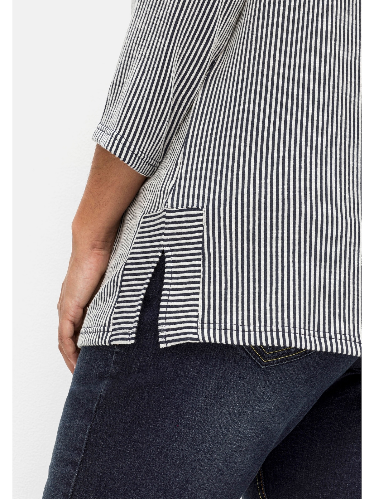 | Größen«, 3/4-Arm mit Sheego online T-Shirt »Große bestellen BAUR