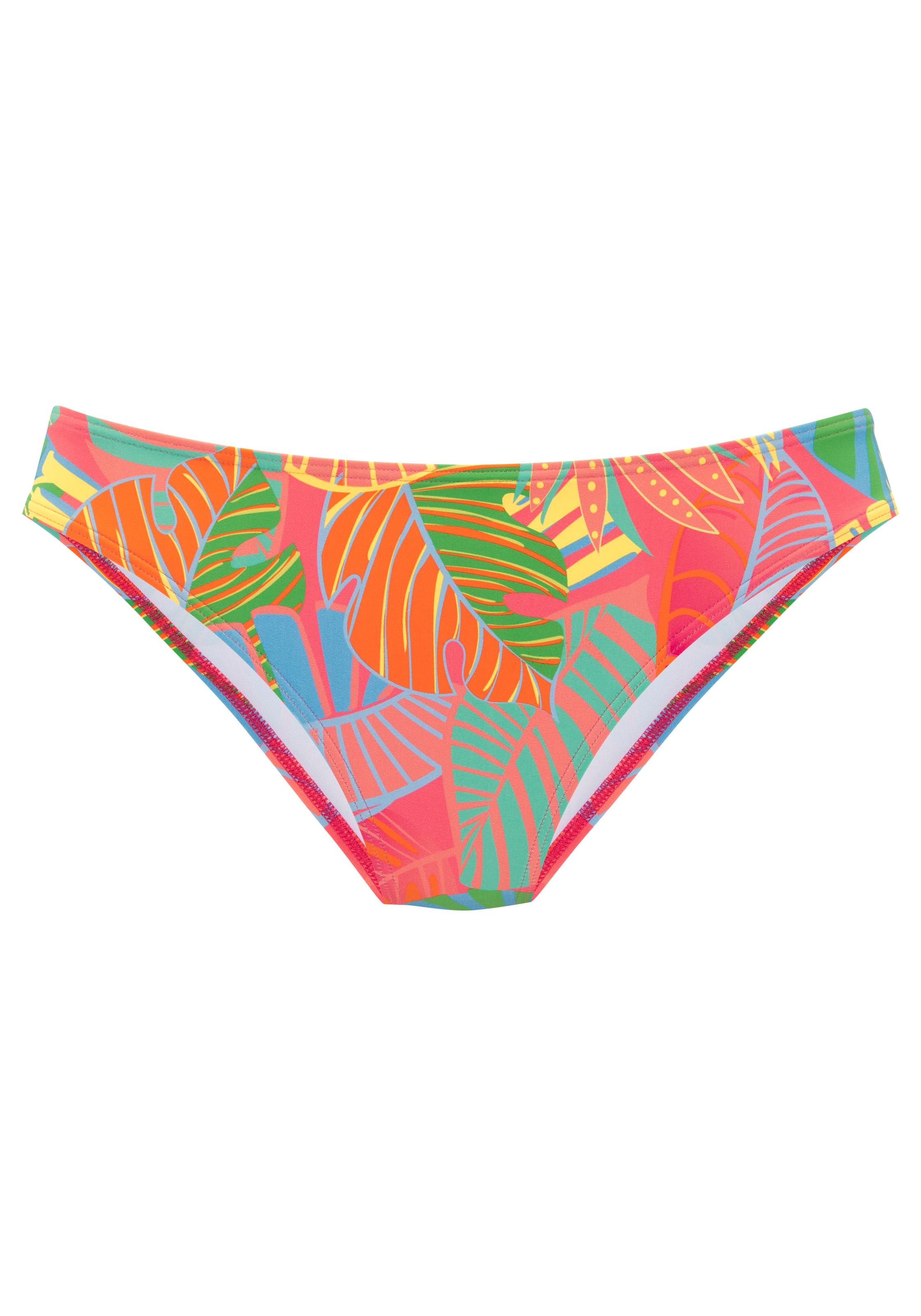 s.Oliver Bikini-Hose "Yana", mit stylischem Blätterdruck günstig online kaufen