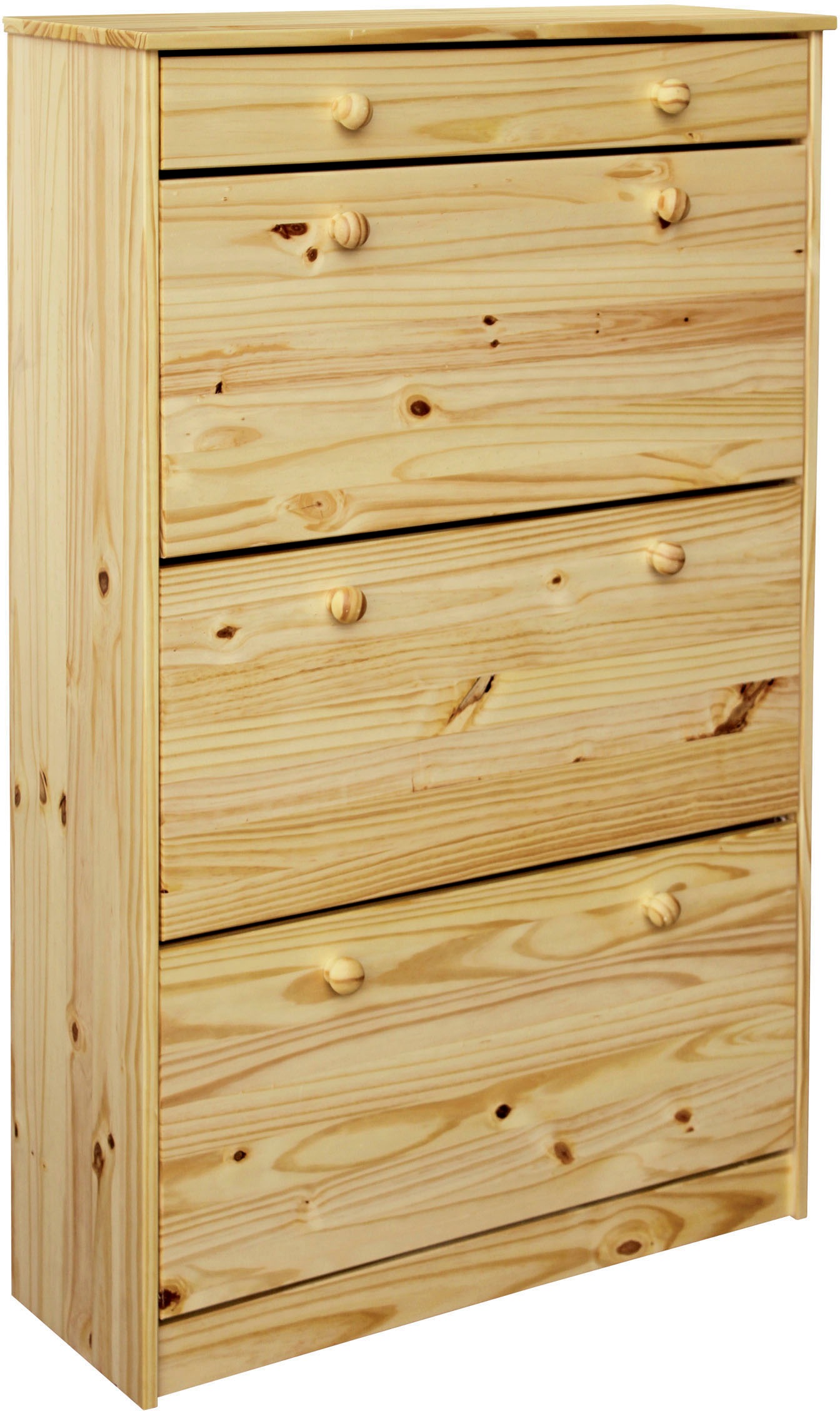 Möbilia Schuhschrank 1 Stk. tlg. gefertigt aus massivem Kiefernholz günstig online kaufen