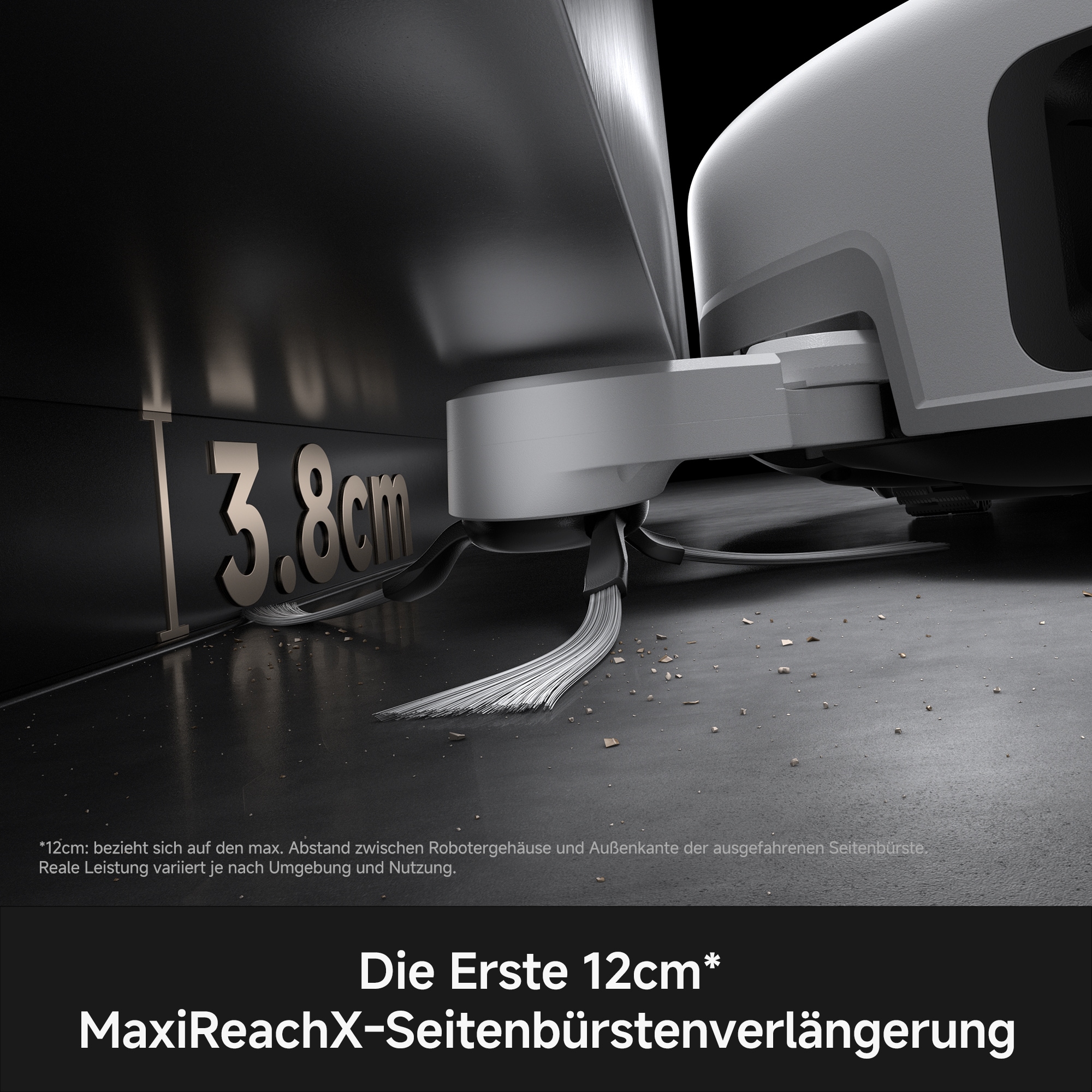 Mova Saugroboter »mit Wischfunktion  V70 Ultra Complete, 40.000 Pa Saugkraft« MaxiReachX-Doppelverlängerung, 15N Abwärtsdruck & 300 U/min Wischen