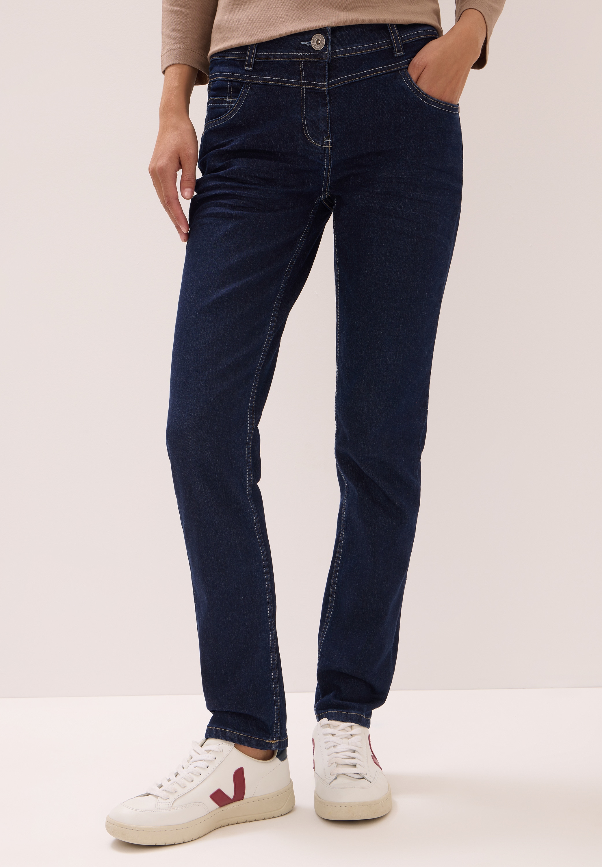 Cecil Comfort-fit-Jeans, Middle Waist