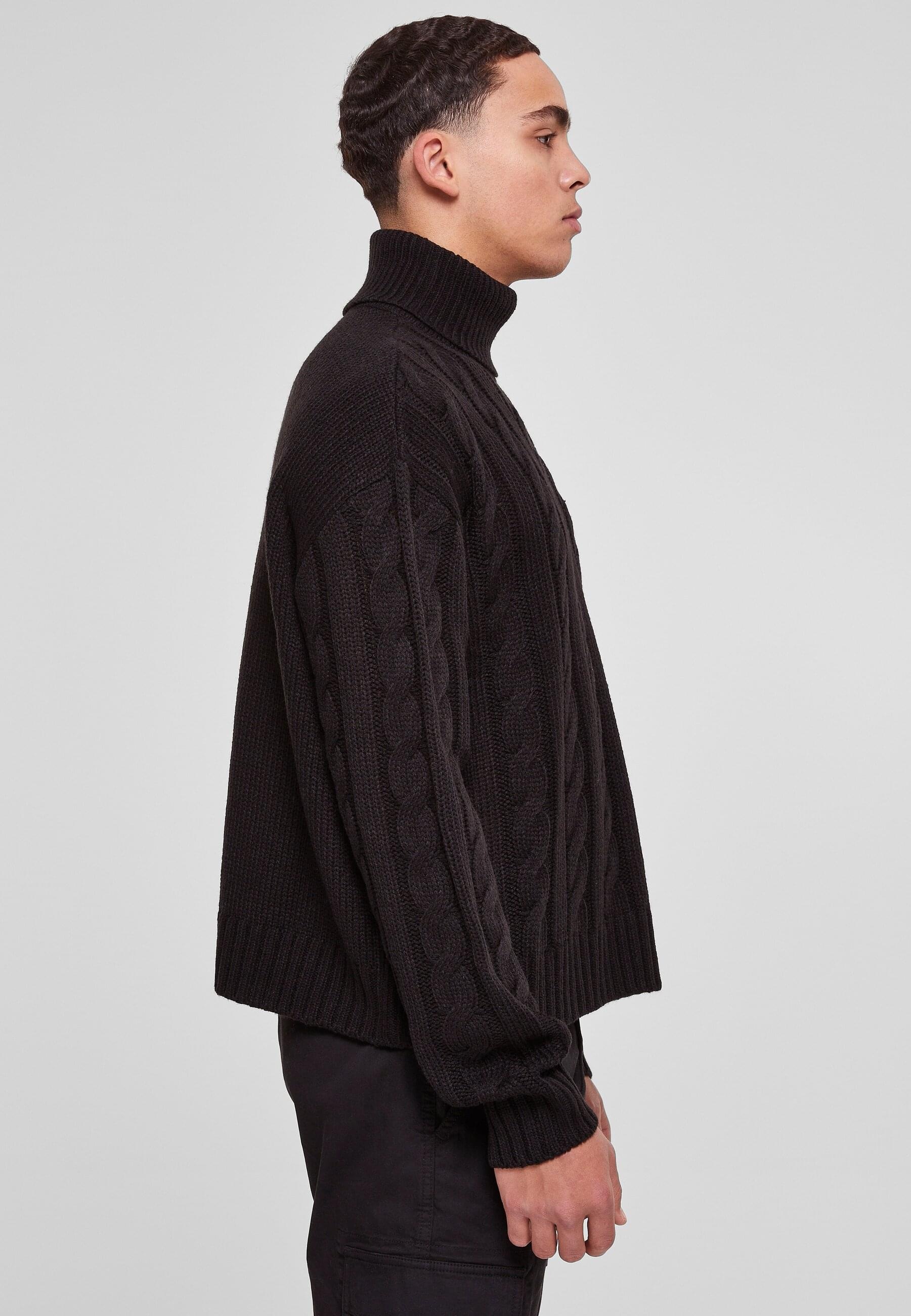 URBAN CLASSICS Rundhalspullover »Urban Classics Herren Boxy Roll Neck Sweater«, (1 tlg.)
