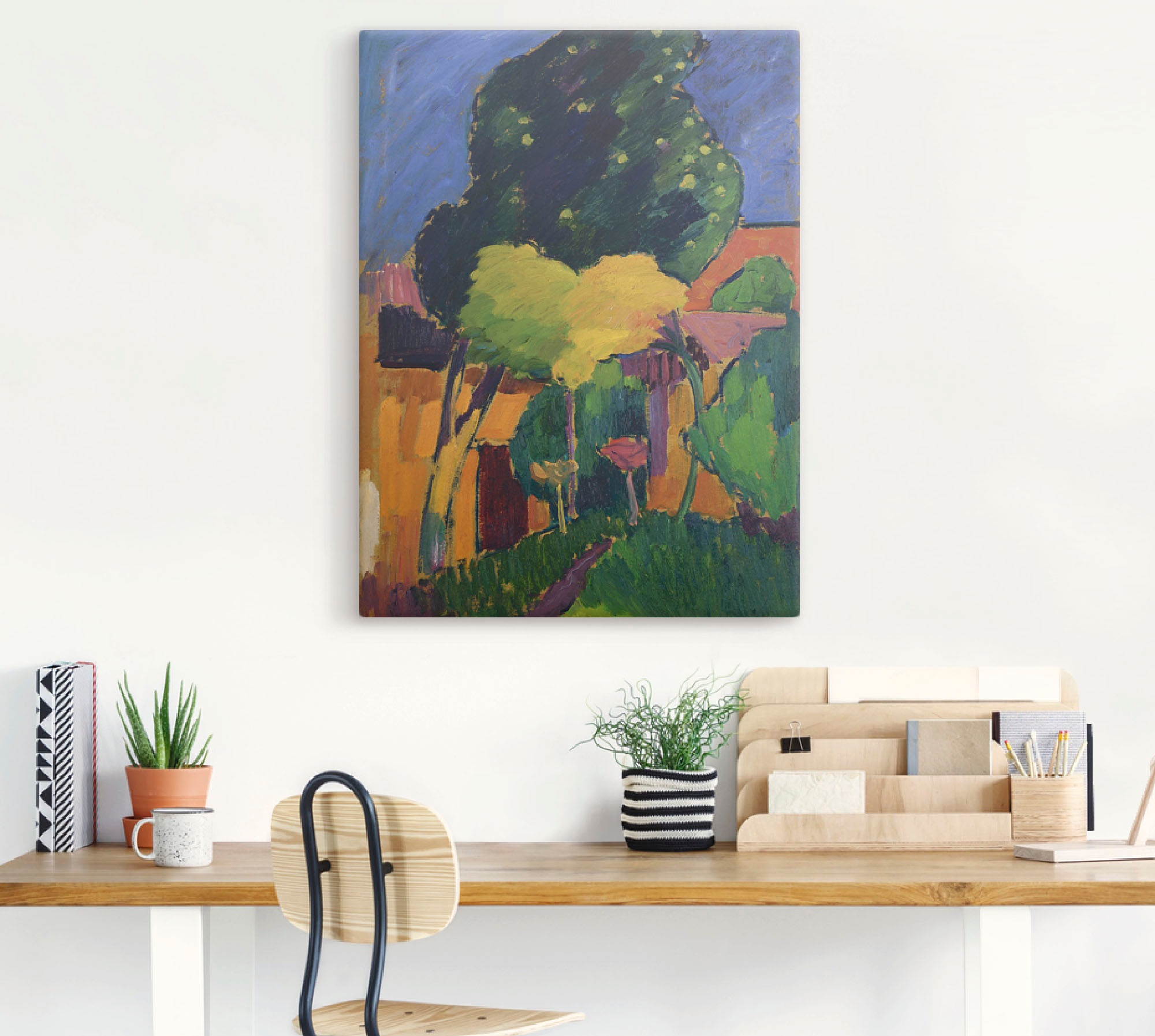 Artland Leinwandbild "Murnau. 1908" Garten 1 Stk. tlg. auf Holzrahmen gespa günstig online kaufen