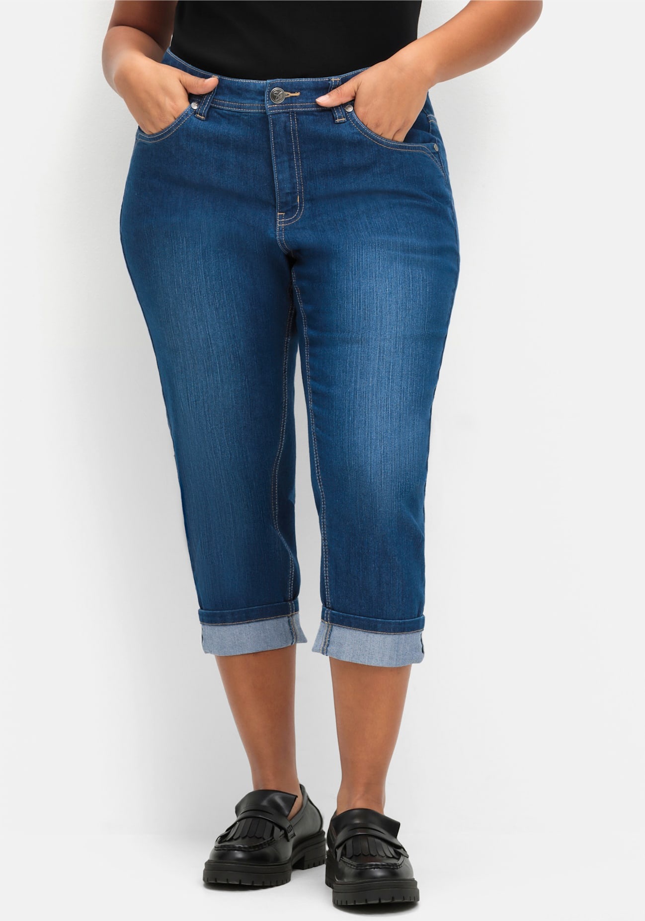 Sheego 7/8-Jeans, (1 tlg.) günstig online kaufen