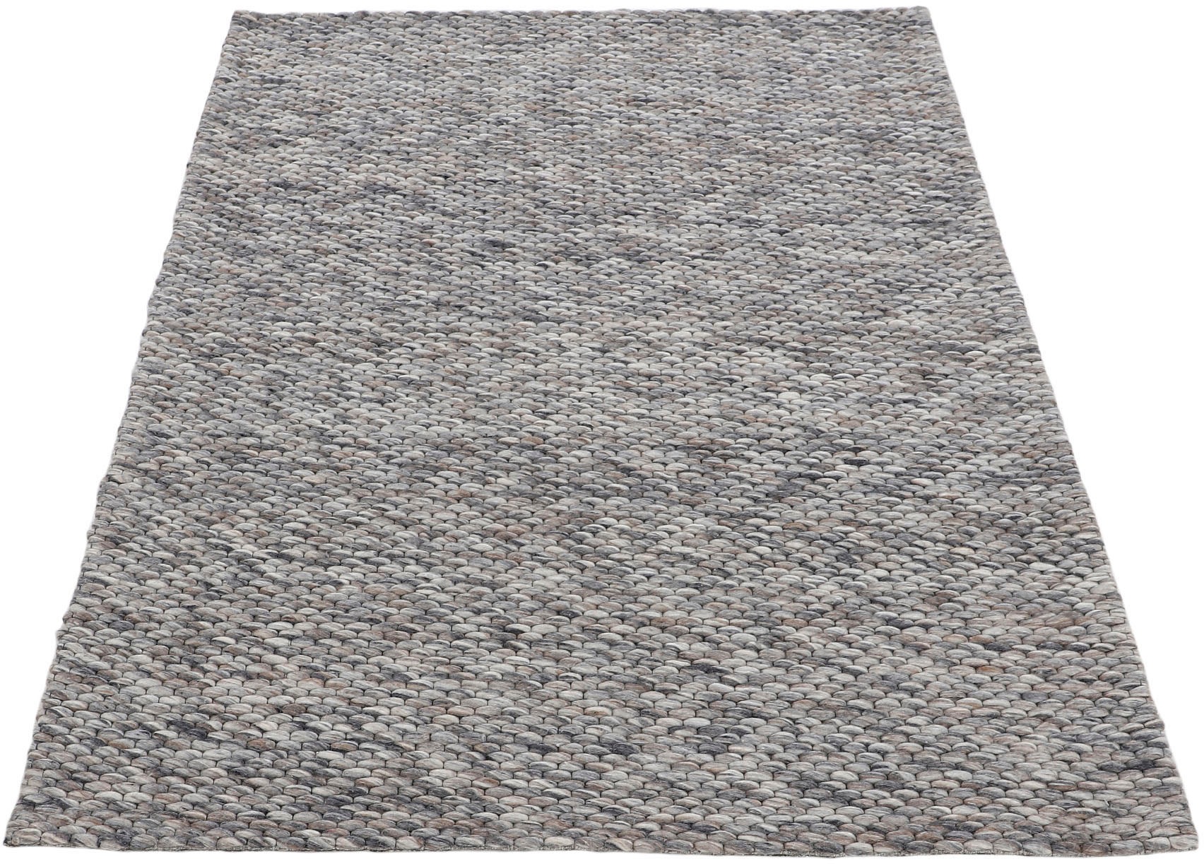 carpetfine Wollteppich "Sina, auch als Läufer" rechteckig 14 mm Höhe Handwe günstig online kaufen