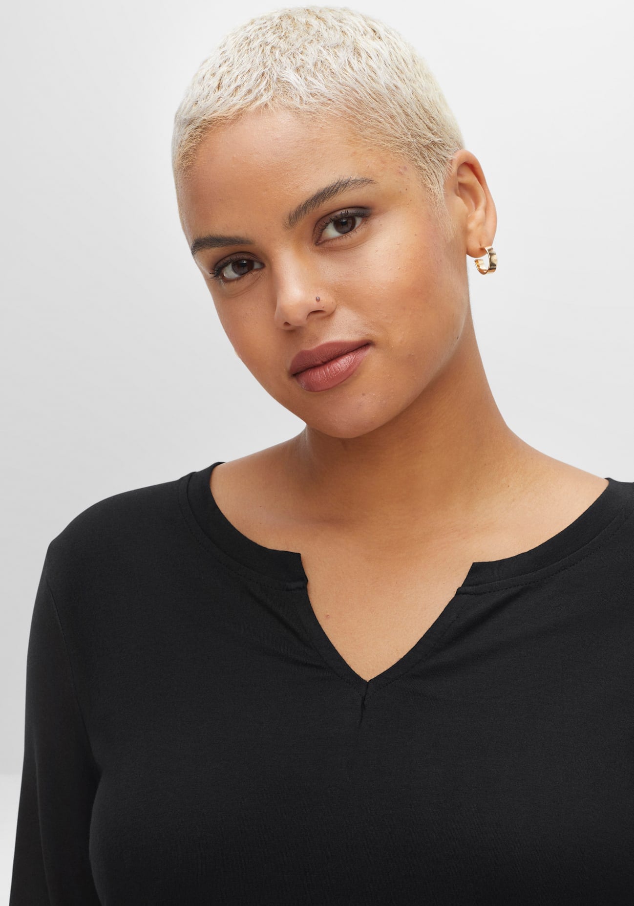Sheego 3/4-Arm-Shirt »3/4-Arm-Shirt«, (1 tlg.)