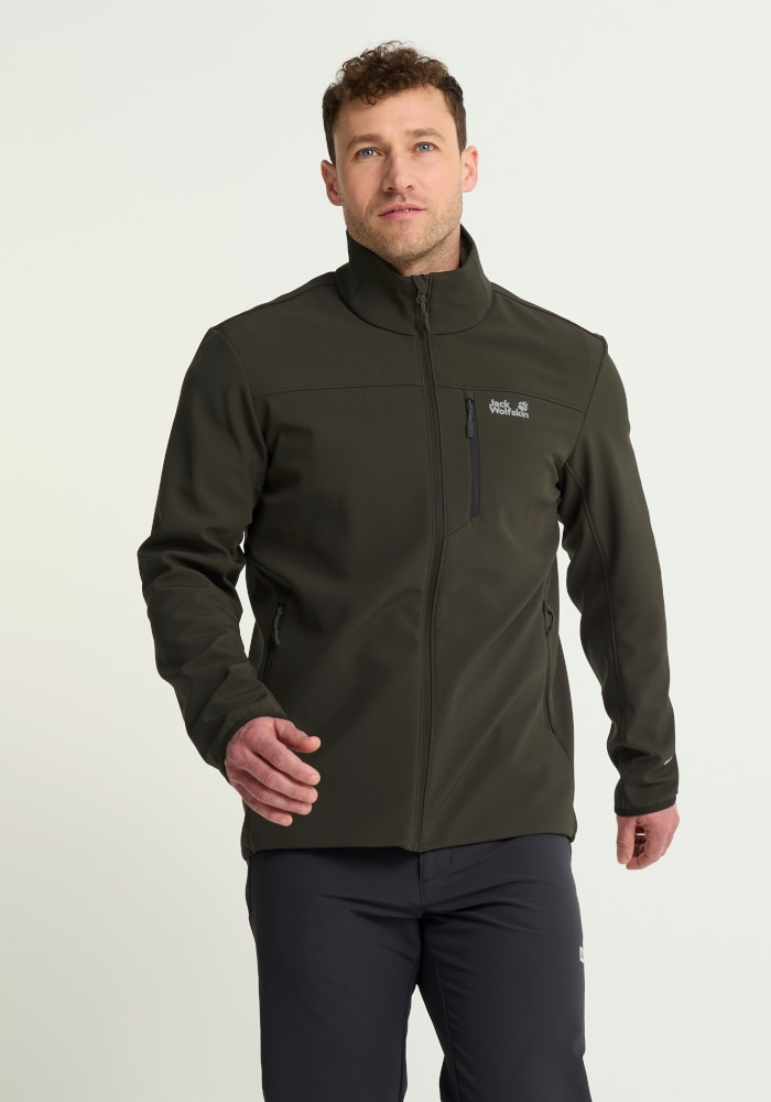 Jack Wolfskin "WILD WINDS JKT M" mit flexiblem Obermaterial aus Polyester und Elasthan