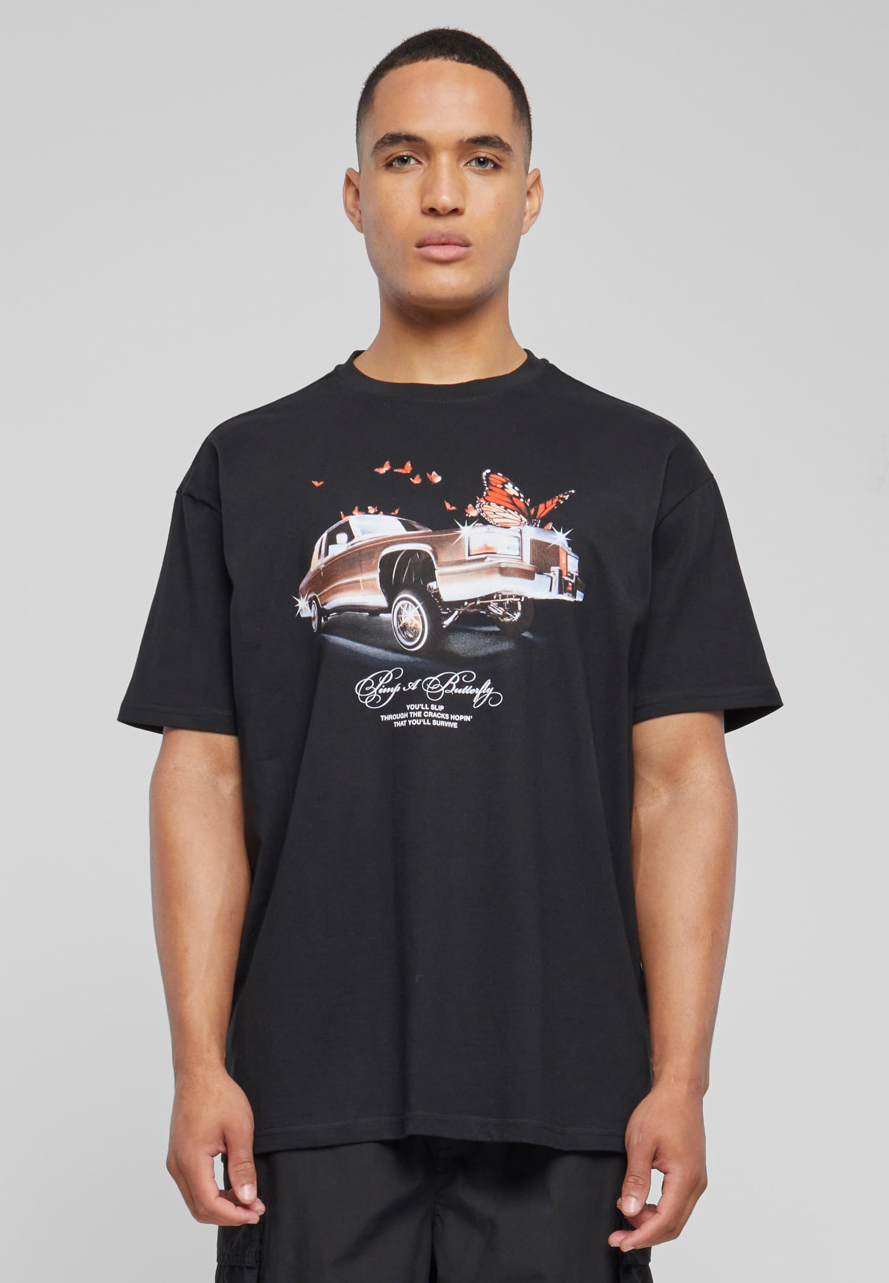 Thumbnail - Upscale by Mister Tee T-Shirt "Upscale by Mister Tee Unisex Pimp a Butterfly Oversize Tee" 1 Stk. tlg.