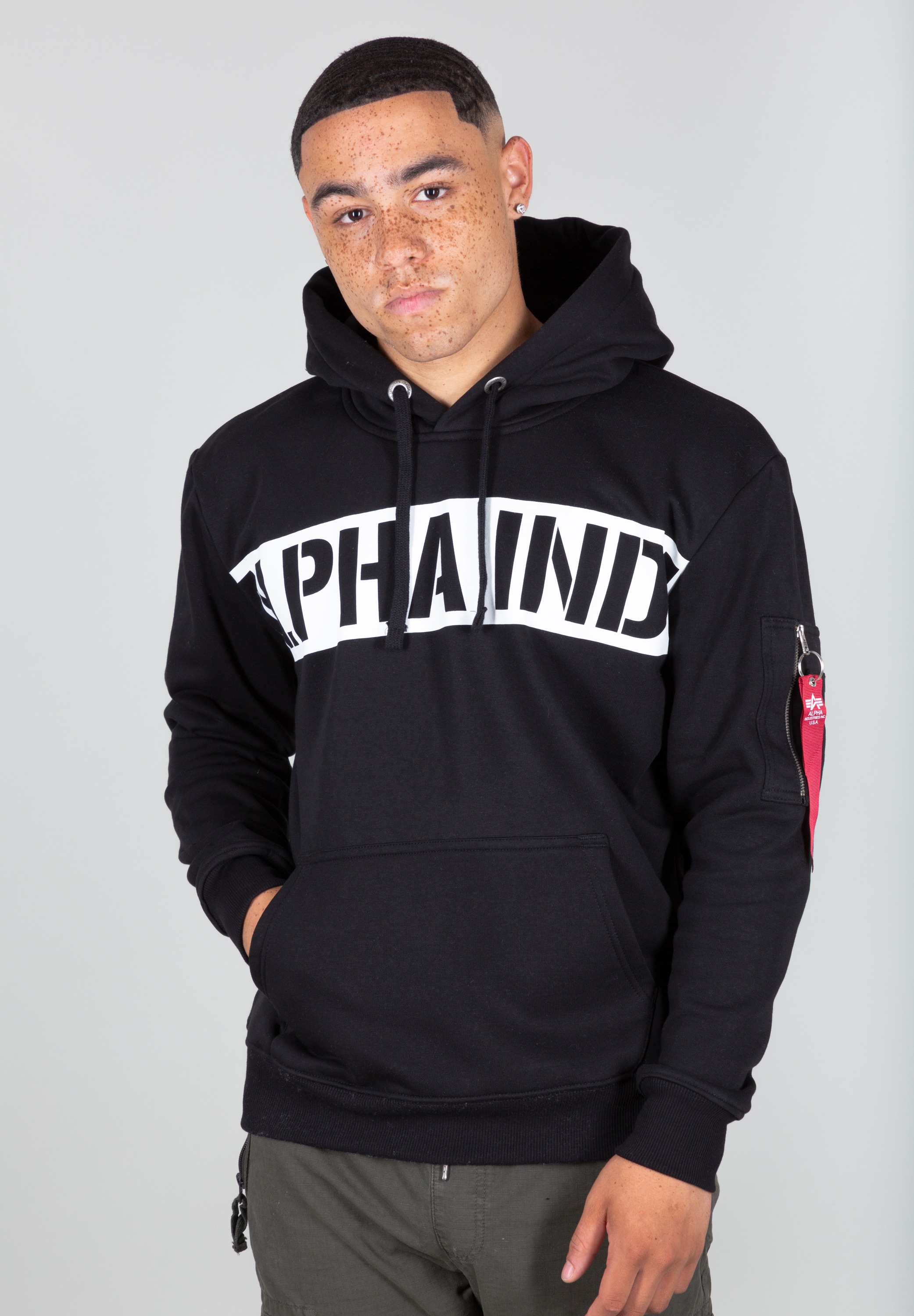 Alpha Industries Hoodie "Alpha Industries Men - Hoodies Printed Stripe Hood günstig online kaufen