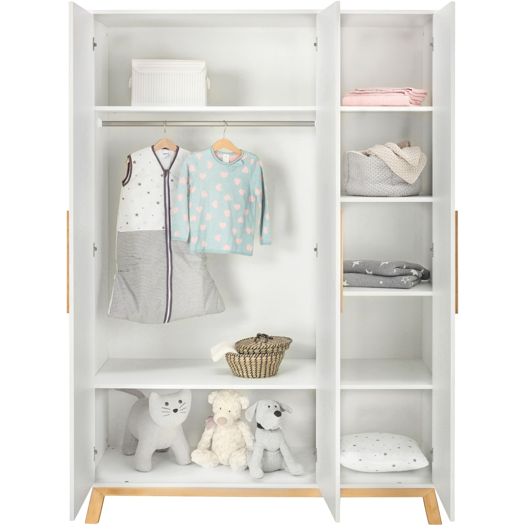 Schardt Kleiderschrank »Sienna White, Kinderkleiderschrank«, 3-türig; Made in Germany