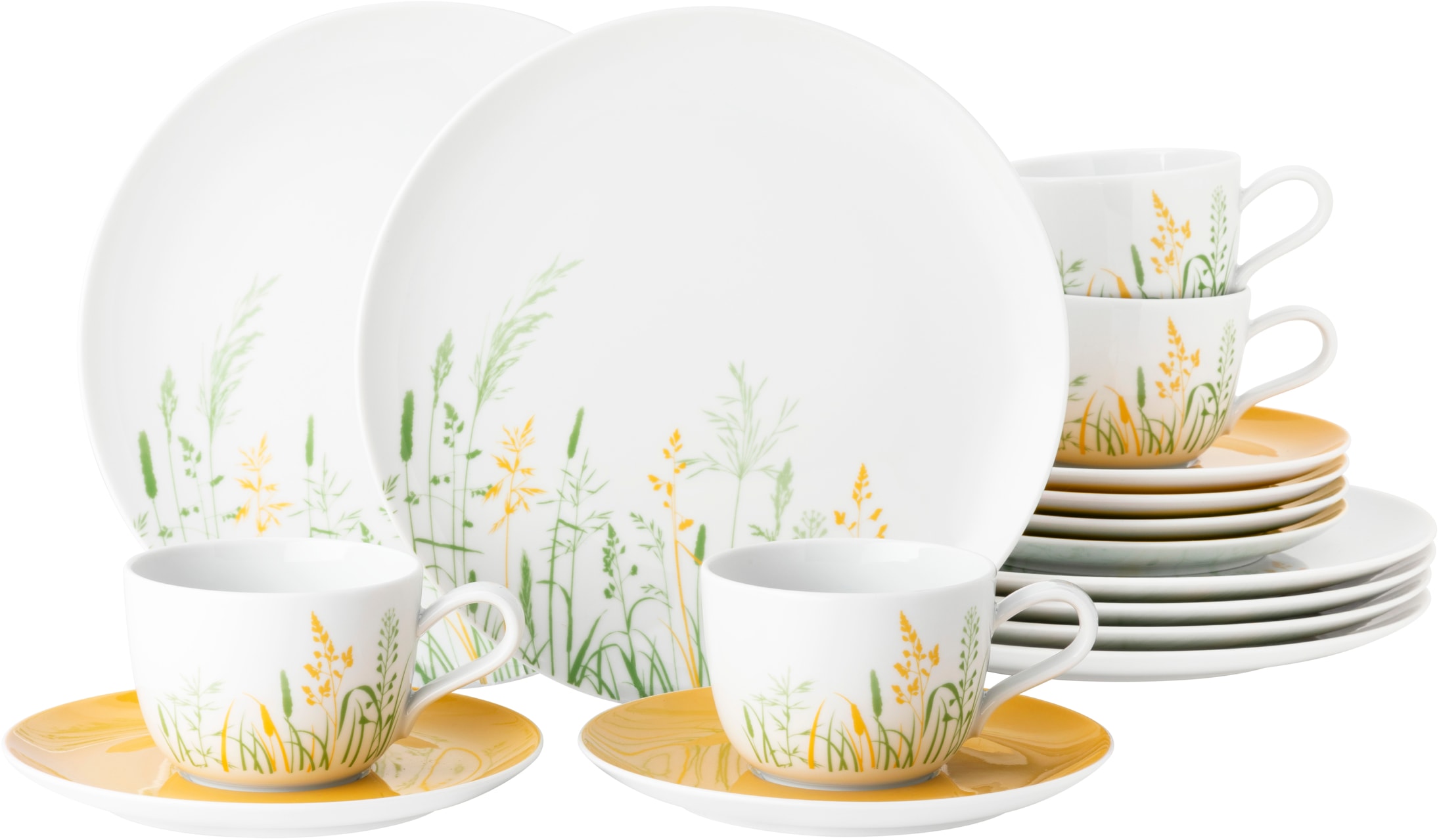 Seltmann Weiden Kaffeeservice "Geschirr-Set, 18 Teile, Liberty Meadow Grass günstig online kaufen
