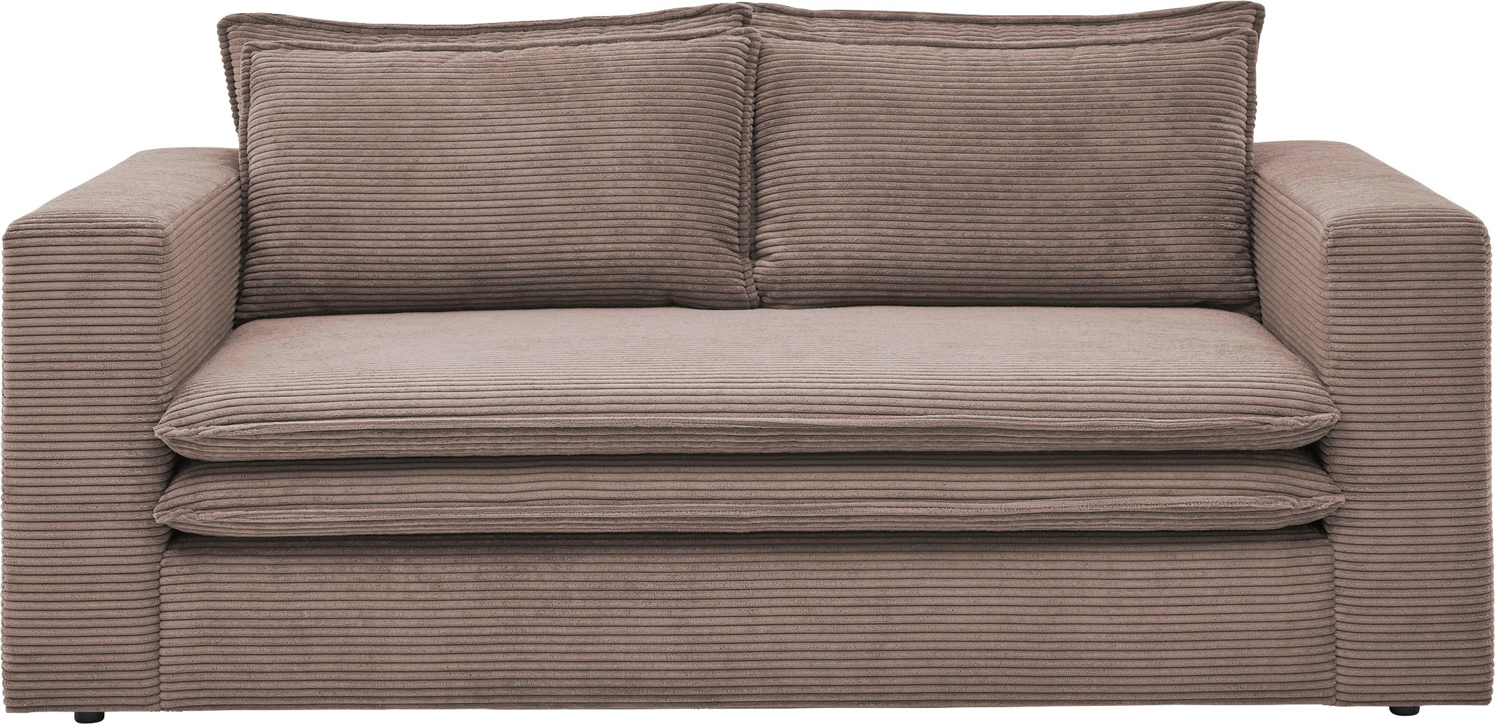 Places of Style 2-Sitzer »PIAGGE«, Hochwertiger Cord mit weicher Velours-Struktur