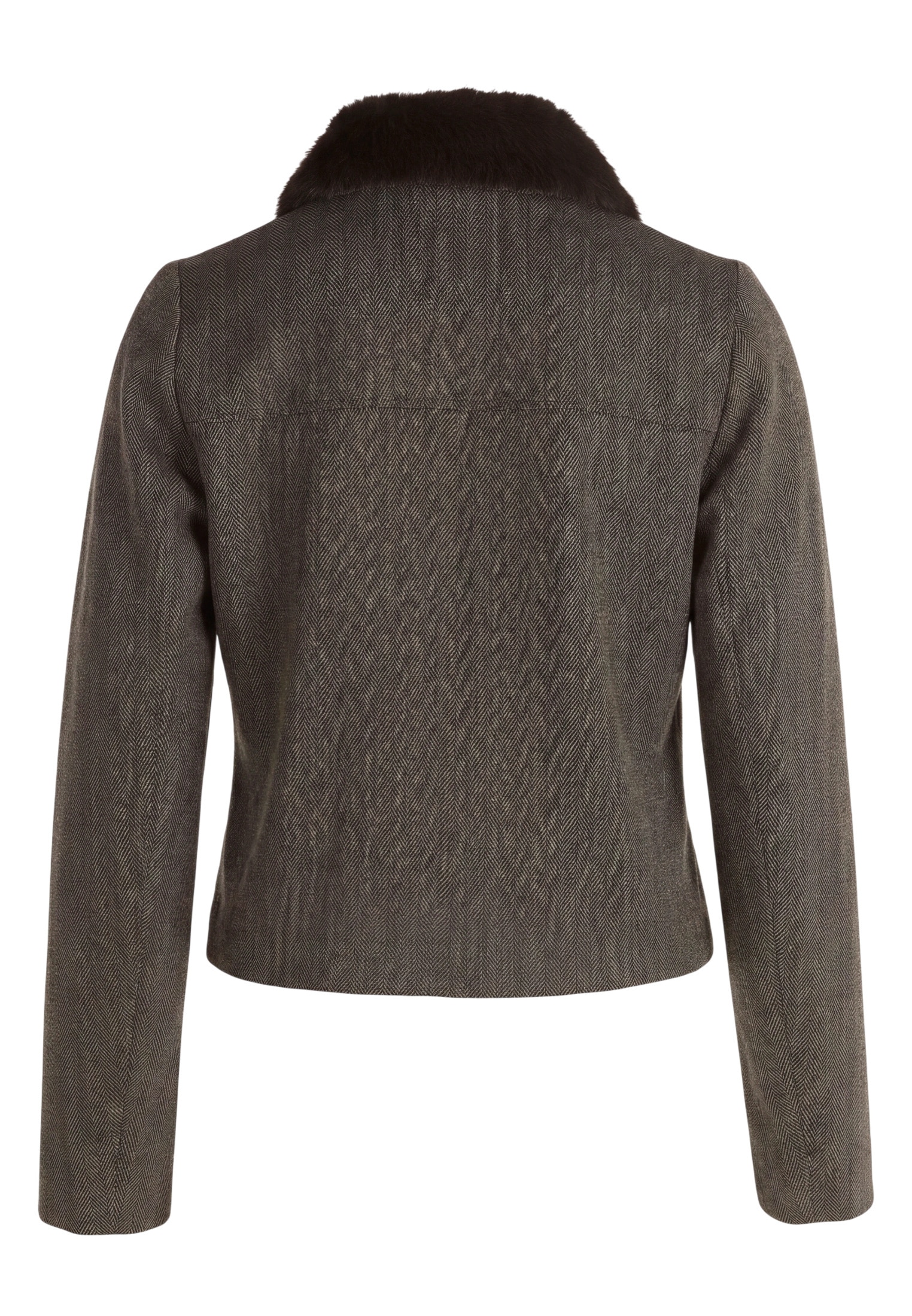 Zero Jackenblazer »Damen mit Kunstfellkragen« Material
