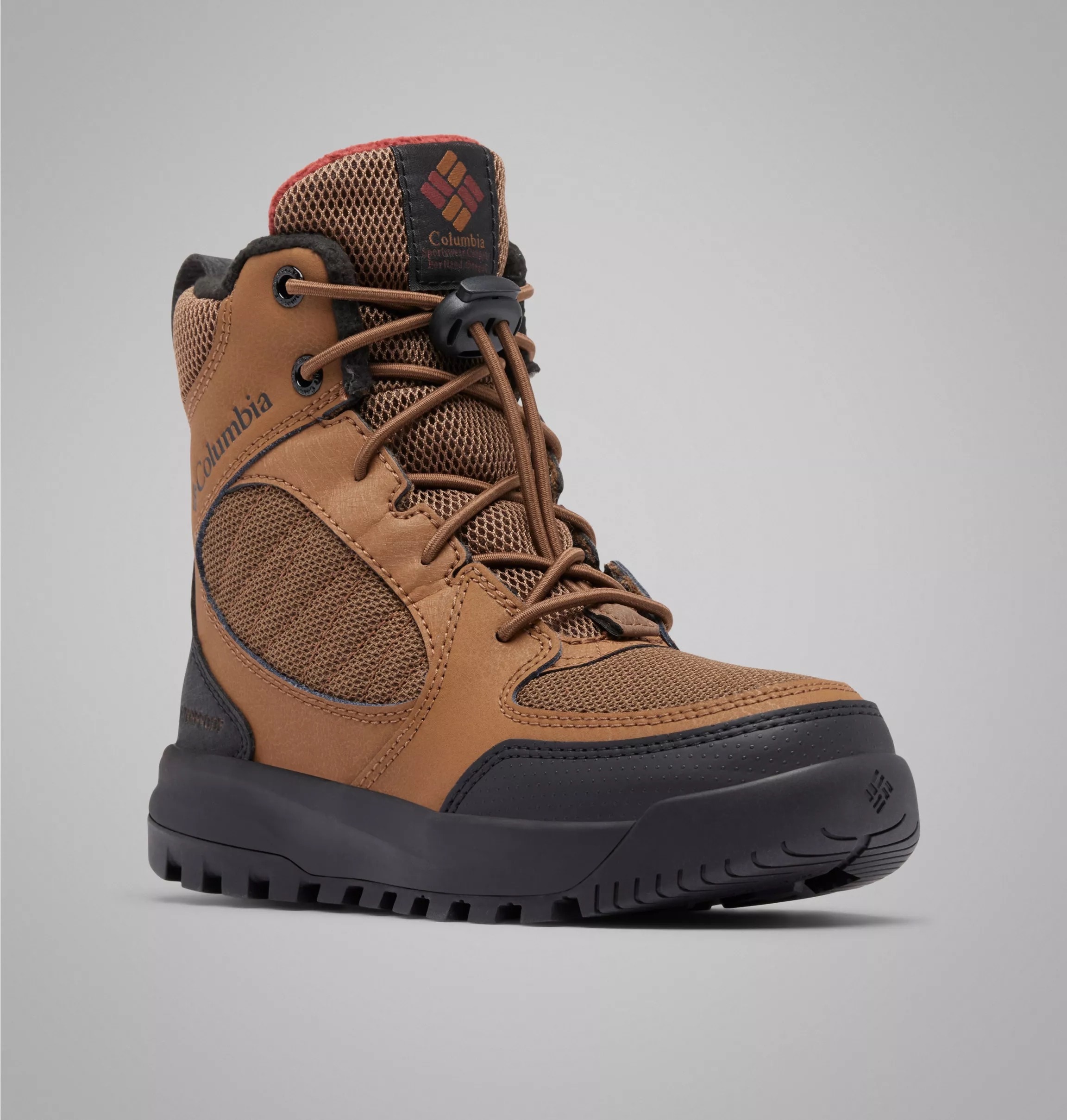 Columbia Winterstiefel "YOUTH PORTLANDER™ OMNI-HEAT™" profiliertes Gummi-Laufsohlenprofil, wasserdicht, wärmend, knöchelhoch