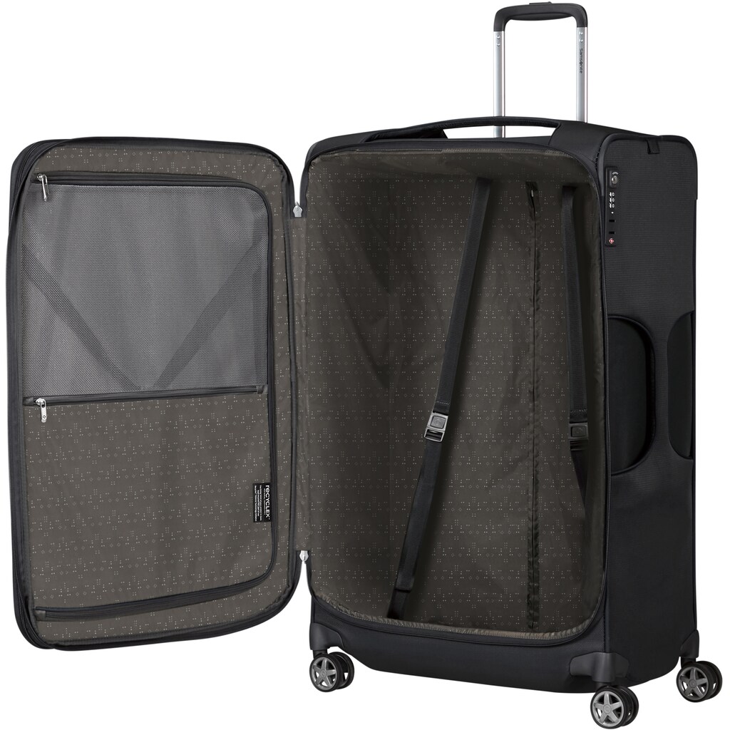 Samsonite Trolley »D'LITE 78«, 4 Rollen, Reisekoffer Weichschalenkoffer TSA-Zahlenschloss im klassischen Design