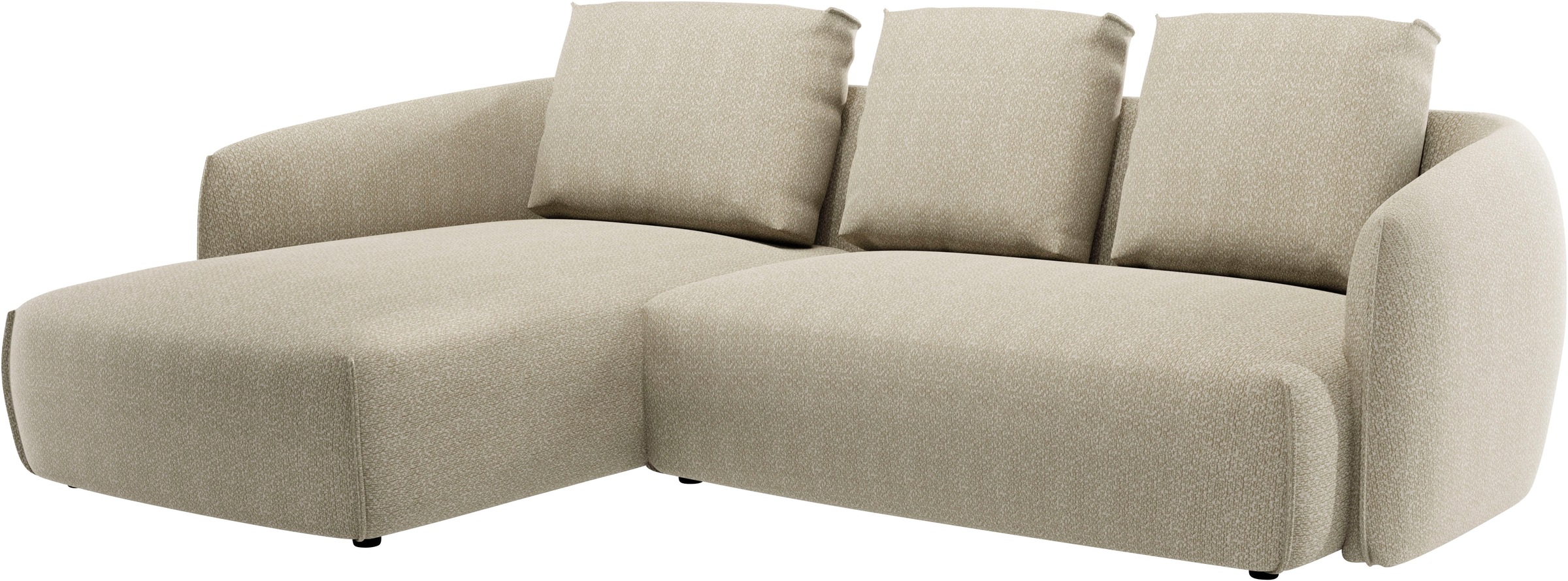 Guido Maria Kretschmer Home&Living Ecksofa »Shawn Designsofa mit elegant geschwungen Armlehnen, L-Form«, bequem, organischer Form, mit hochwertigem Bezug