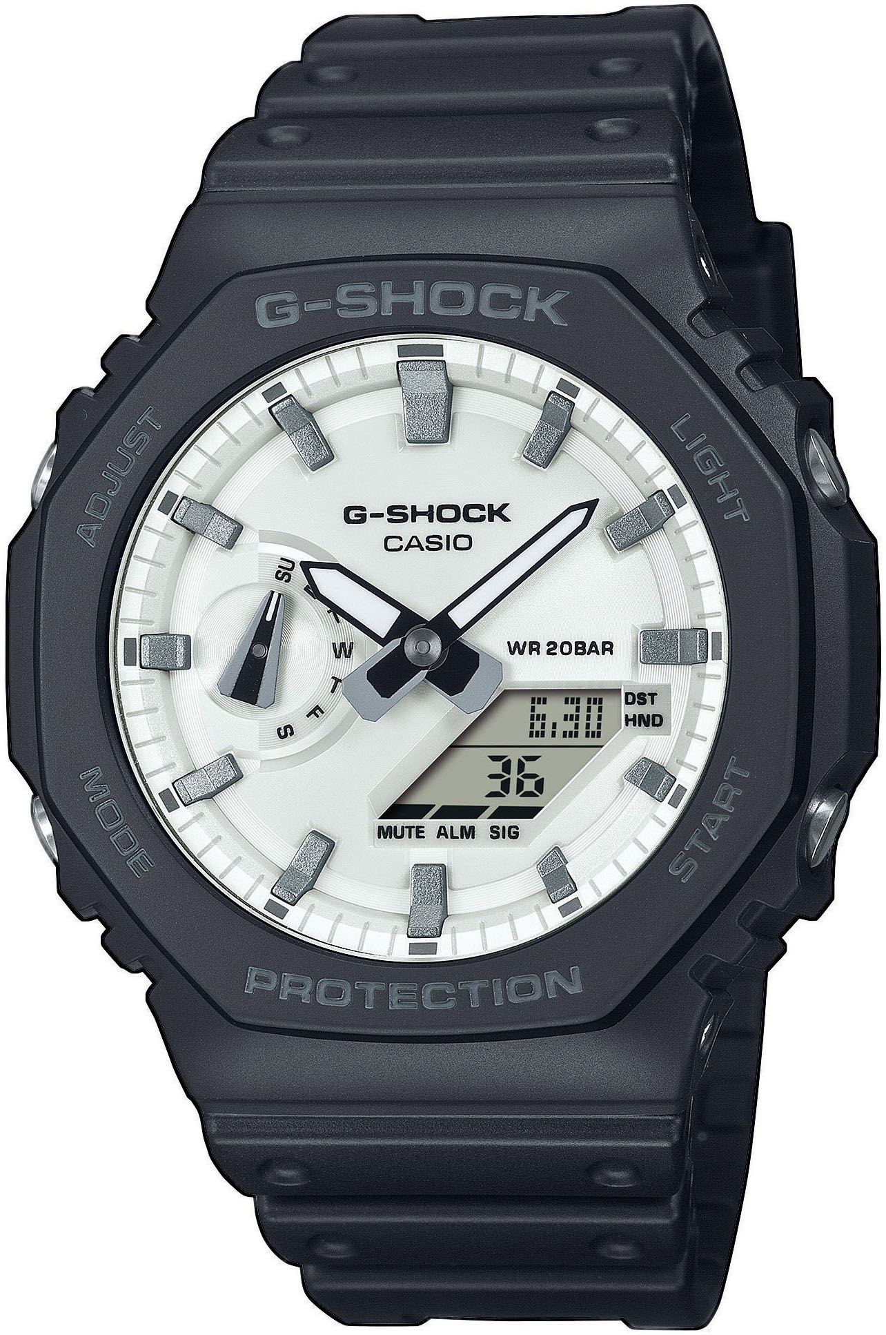 CASIO G-SHOCK Quarzuhr,Armbanduhr,Herrenuhr, digital,bis 20bar wasserd. Resinarmband