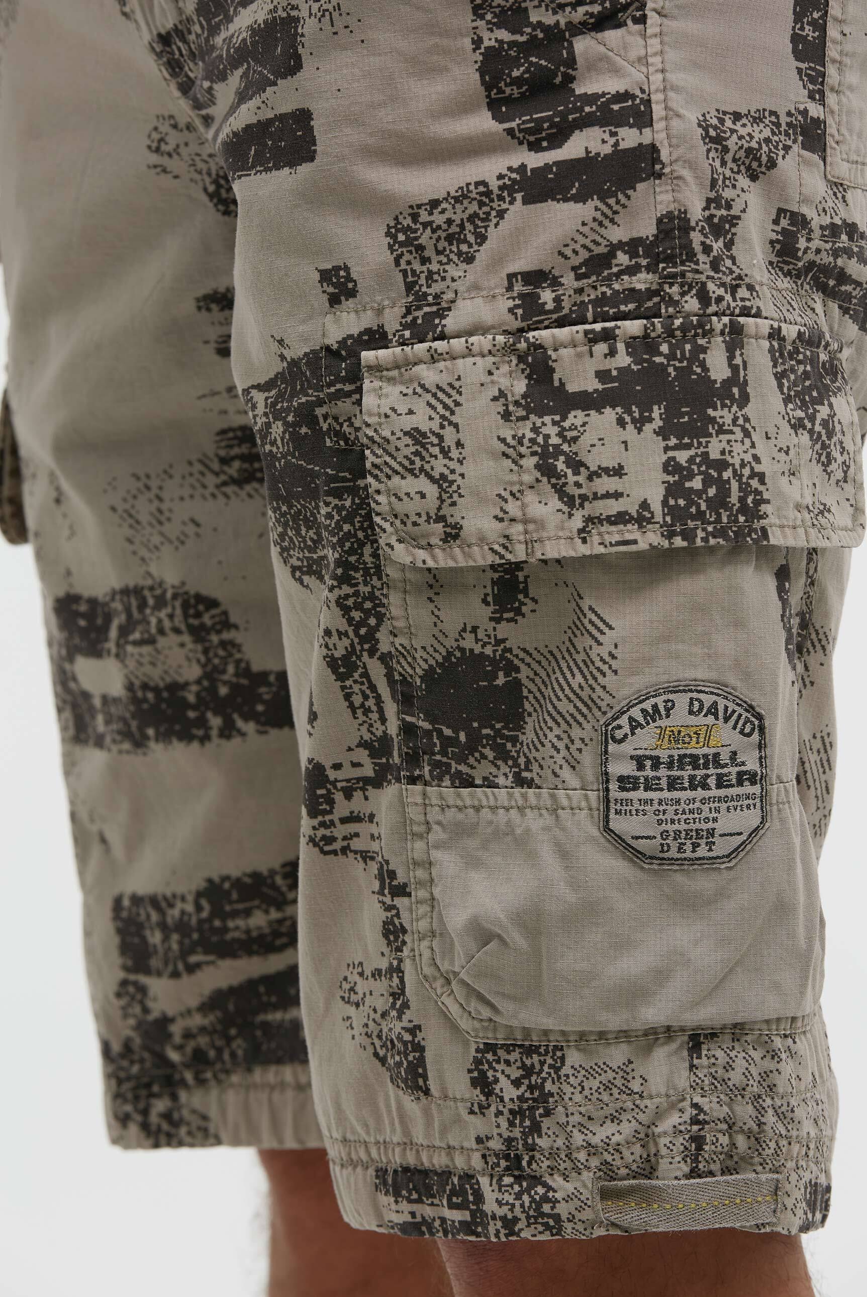 CAMP DAVID Shorts  mit All Over Print