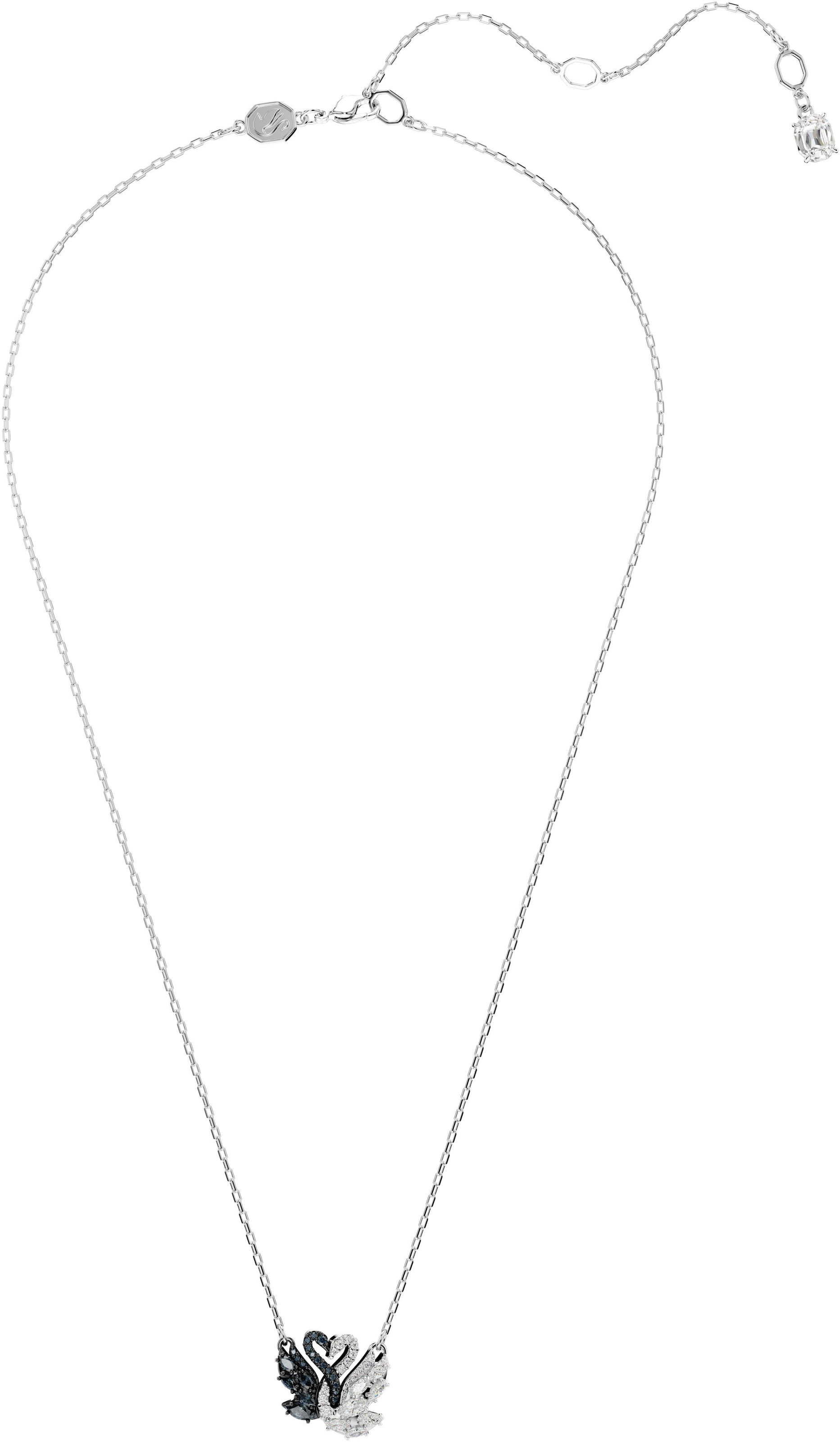 Swarovski Kette mit Anhänger »Schmuck Geschenk Swan Anhänger Schwan, 5705721«, mit Swarovski® Zirkonia (synth.)