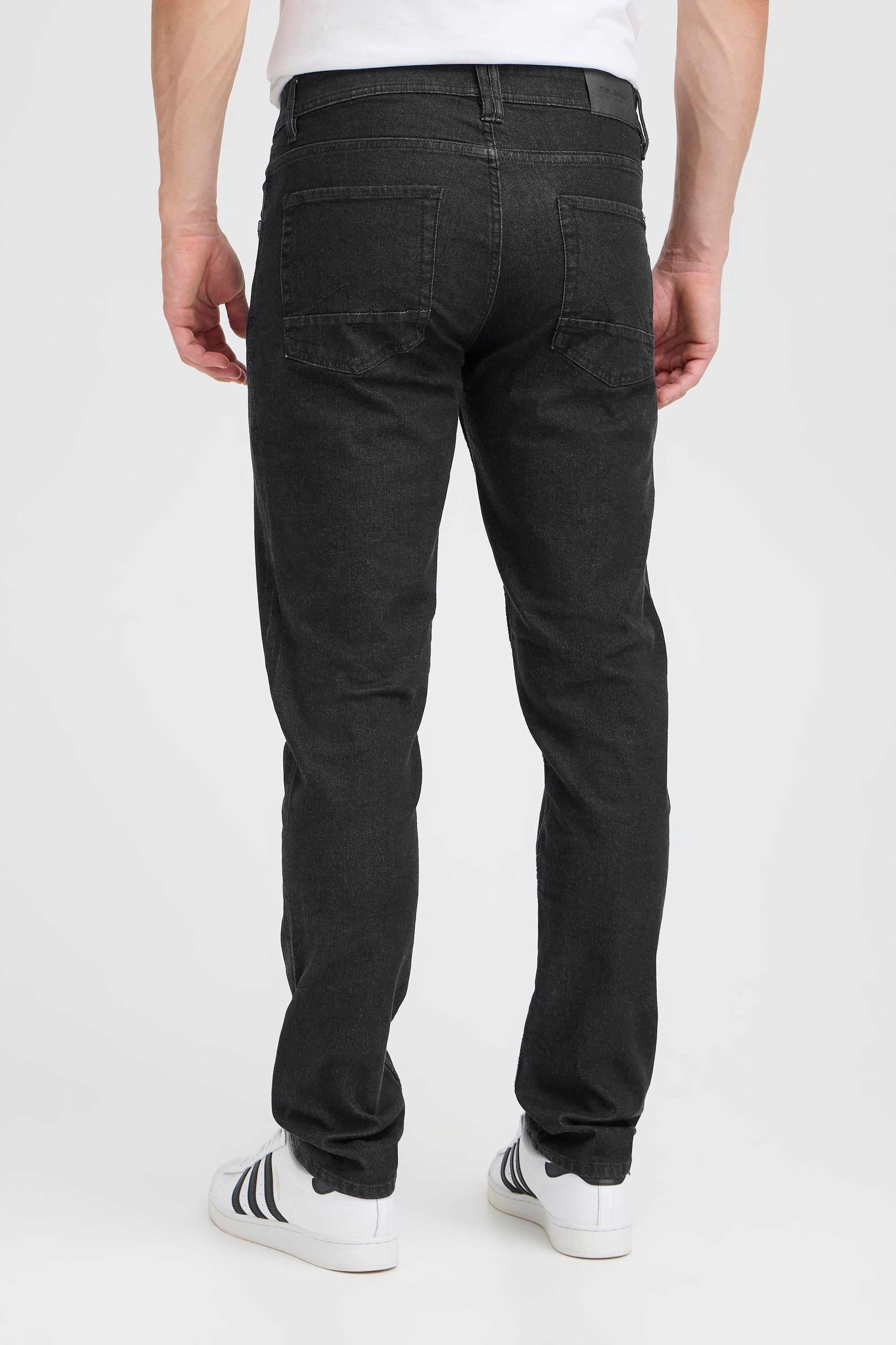 Slim-fit-Jeans BLEND "Slim-fit-Jeans BHZillo", Herren, Gr. 36, Länge 32, schwarz (denim schwarz), Obermaterial: 68% Baumwolle CO. 27% Polyester PES. 3% Viskose CV. 2% Elasthan EL., Jeans Slim-fit-Jeans 6