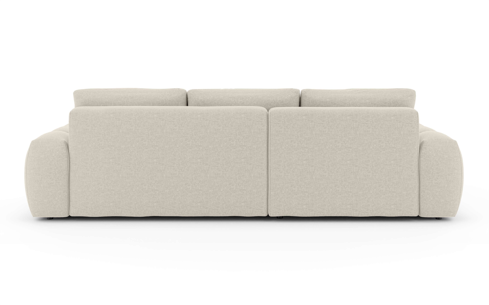 INOSIGN Ecksofa »AZITA klein optionale Schlafsofa mit Bettkasten, B/T/H: 270/166,5/84cm«, L-Form mit Wellenunterfederung, Bubble-Optik