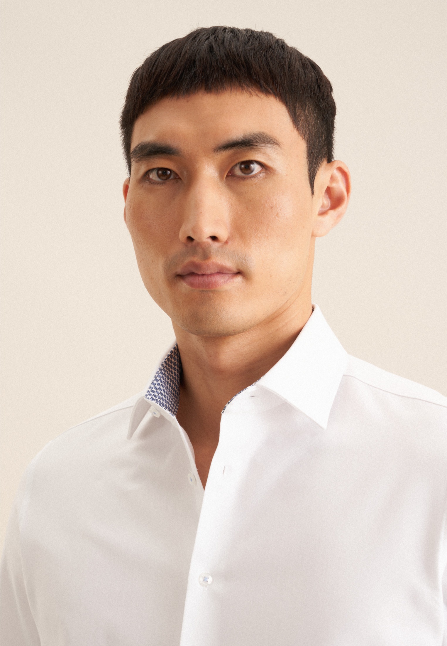 Thumbnail - seidensticker Businesshemd "Slim" Slim 1/1 Kentkragen Uni