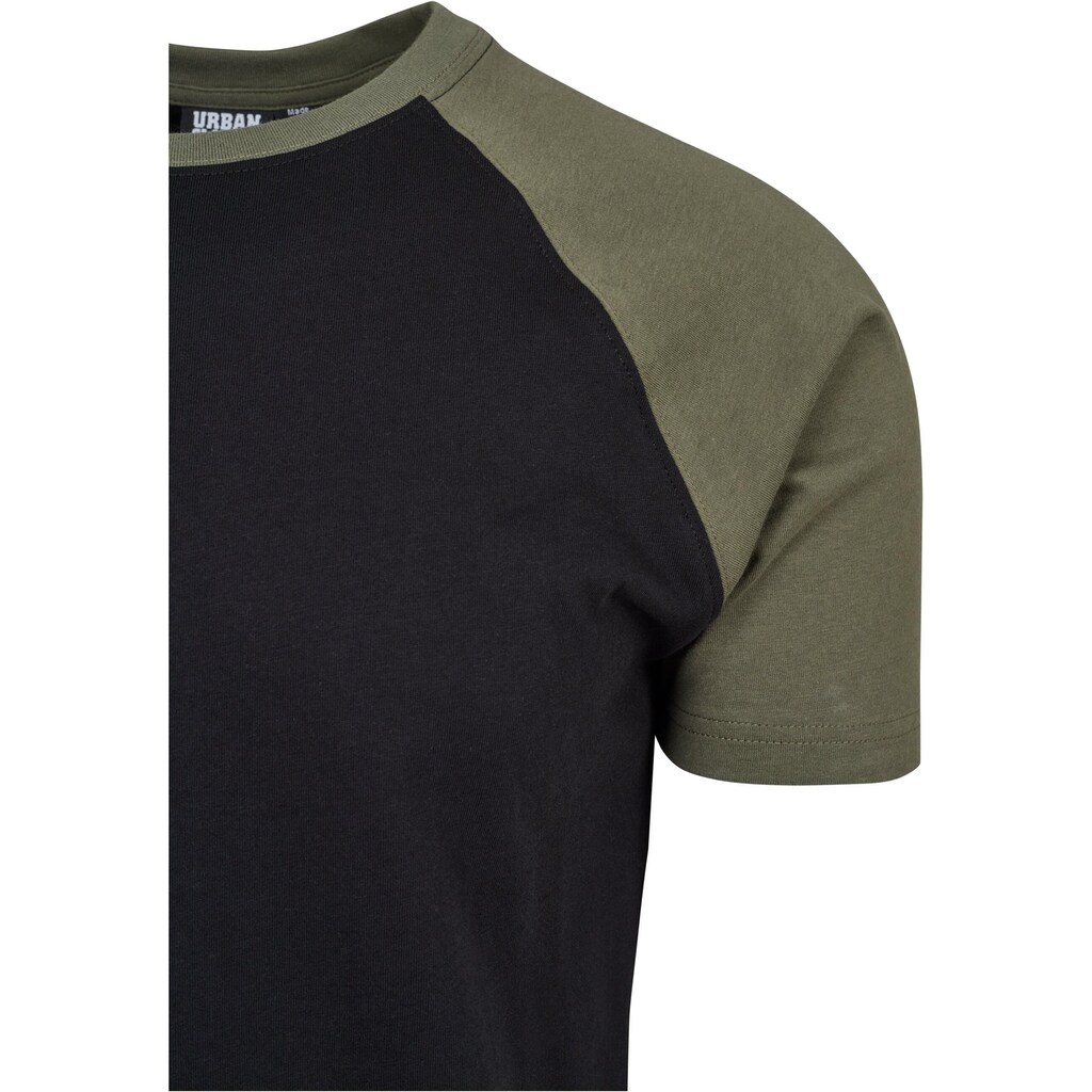 URBAN CLASSICS T-Shirt »Urban Classics Herren Raglan Contrast Tee«, (1 tlg.)