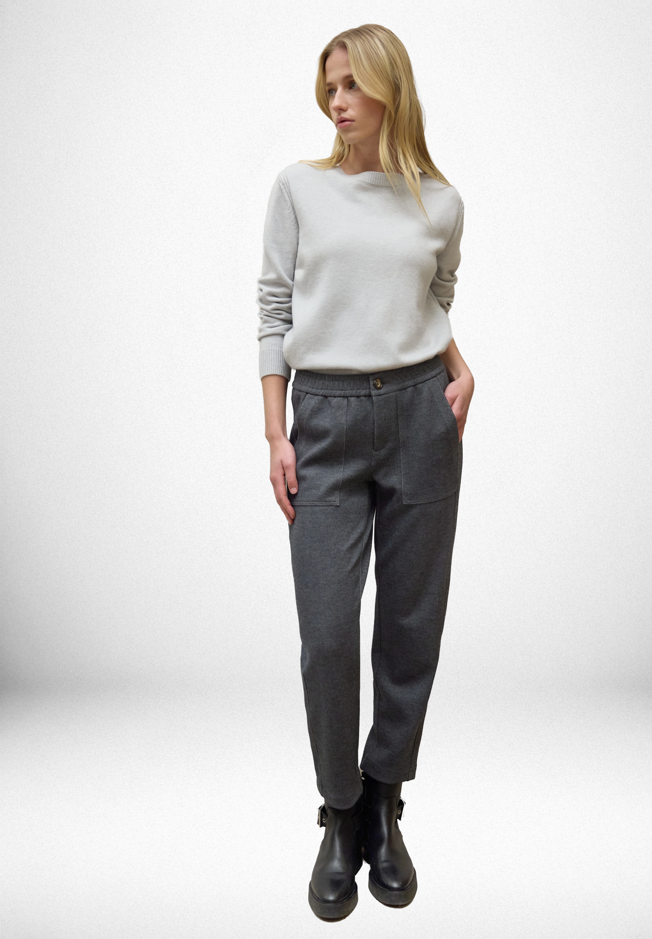 STREET ONE STUDIO Stoffhose  Middle Waist