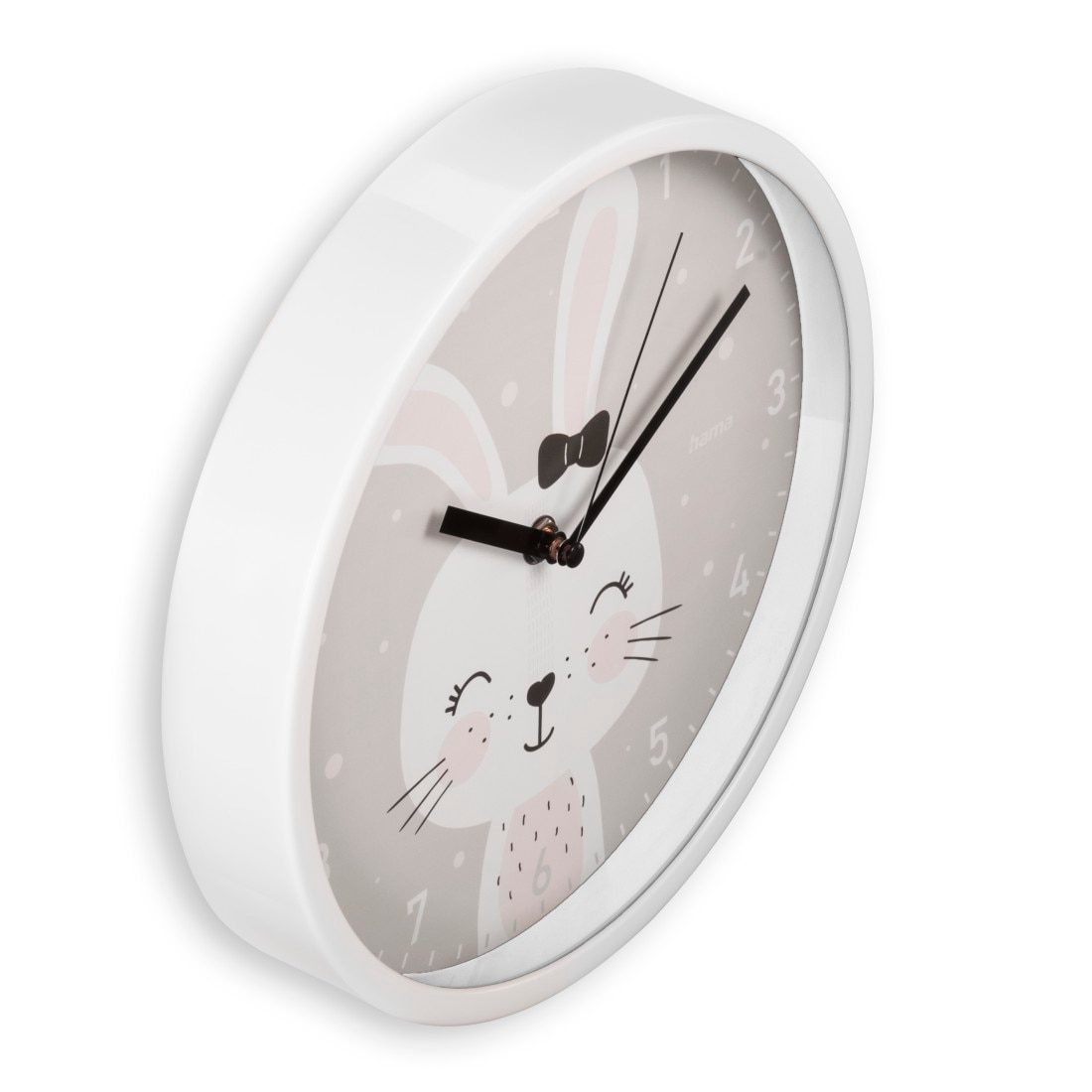 Hama Wanduhr »Kinder-Wanduhr "Maui", Ø 25 cm, ohne Ticken«, geräuscharm