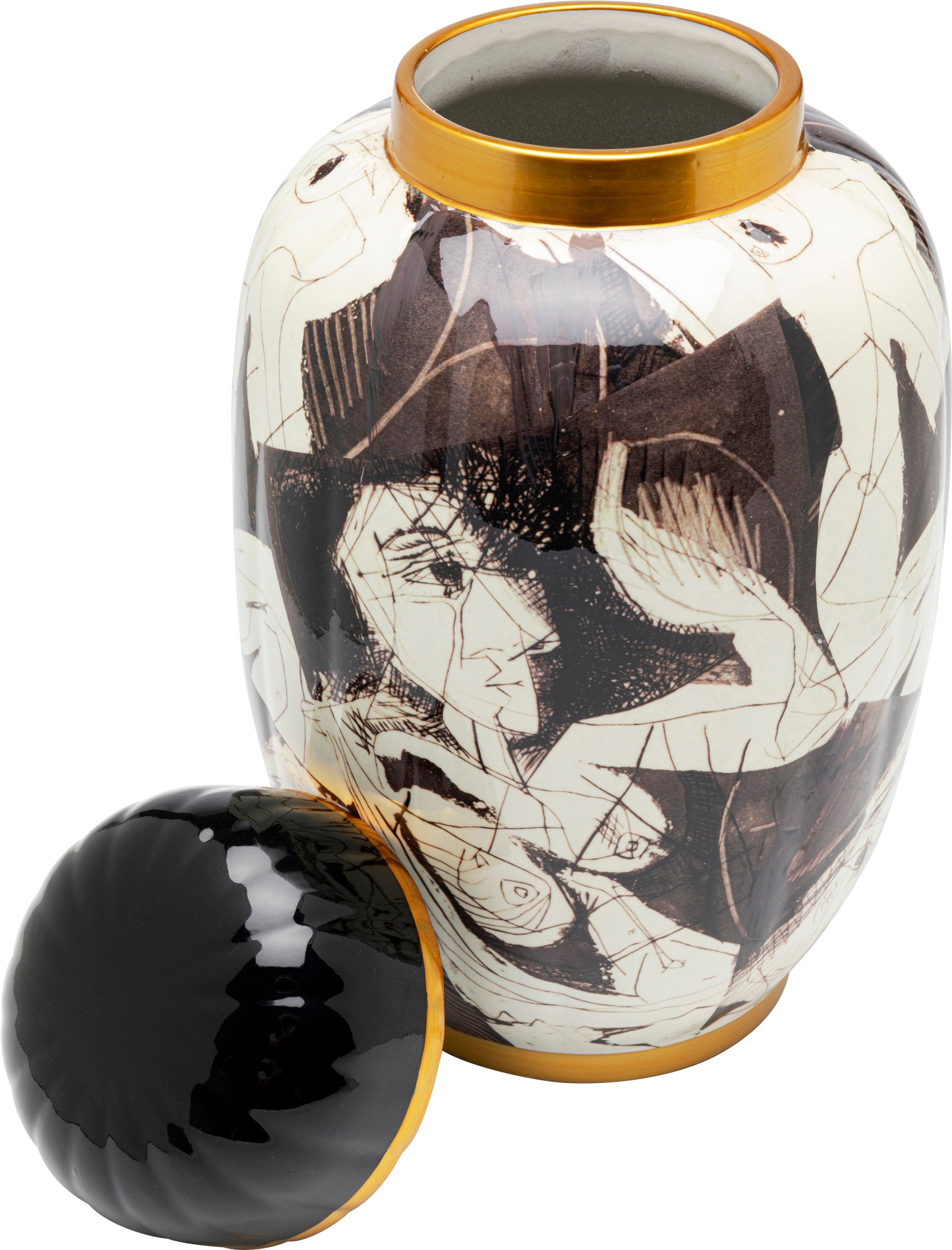 Kare Design Aufbewahrungsdose »Dekodose La Spezia, Durchmesser 18 cm« ideal für Schmuck, Schlüssel, Kleingeld, Haargummis u.a. Kleinteile