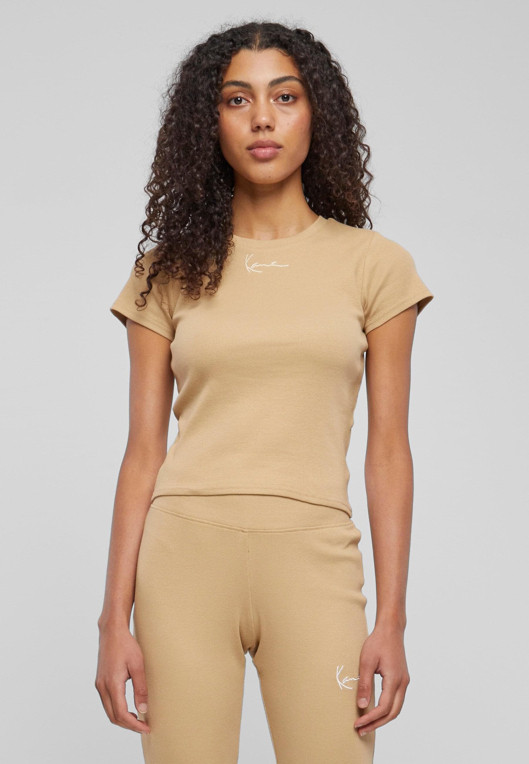 Karl Kani T-Shirt »Karl Kani Damen KW233-032-1 KK Small Signature Tight Rib Tee«, (1 tlg.)