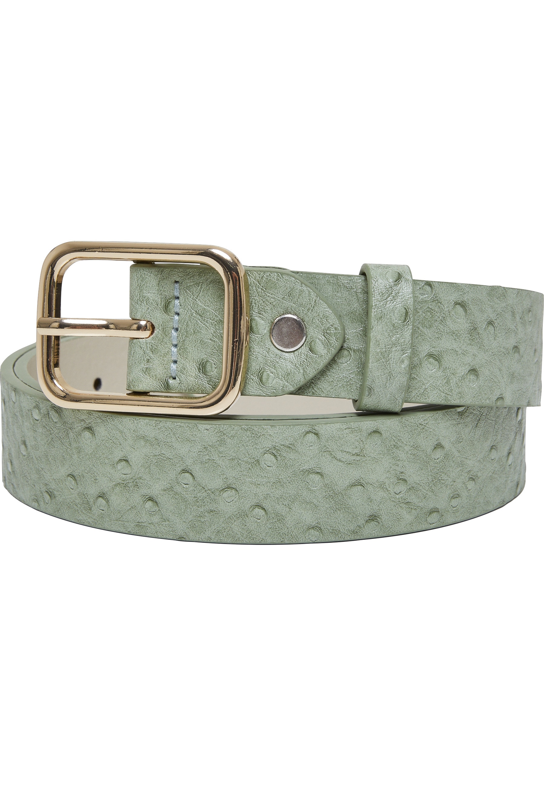 URBAN CLASSICS Hüftgürtel »Urban Classics Unisex Ostrich Synthetic Leather Belt 2-Pack«