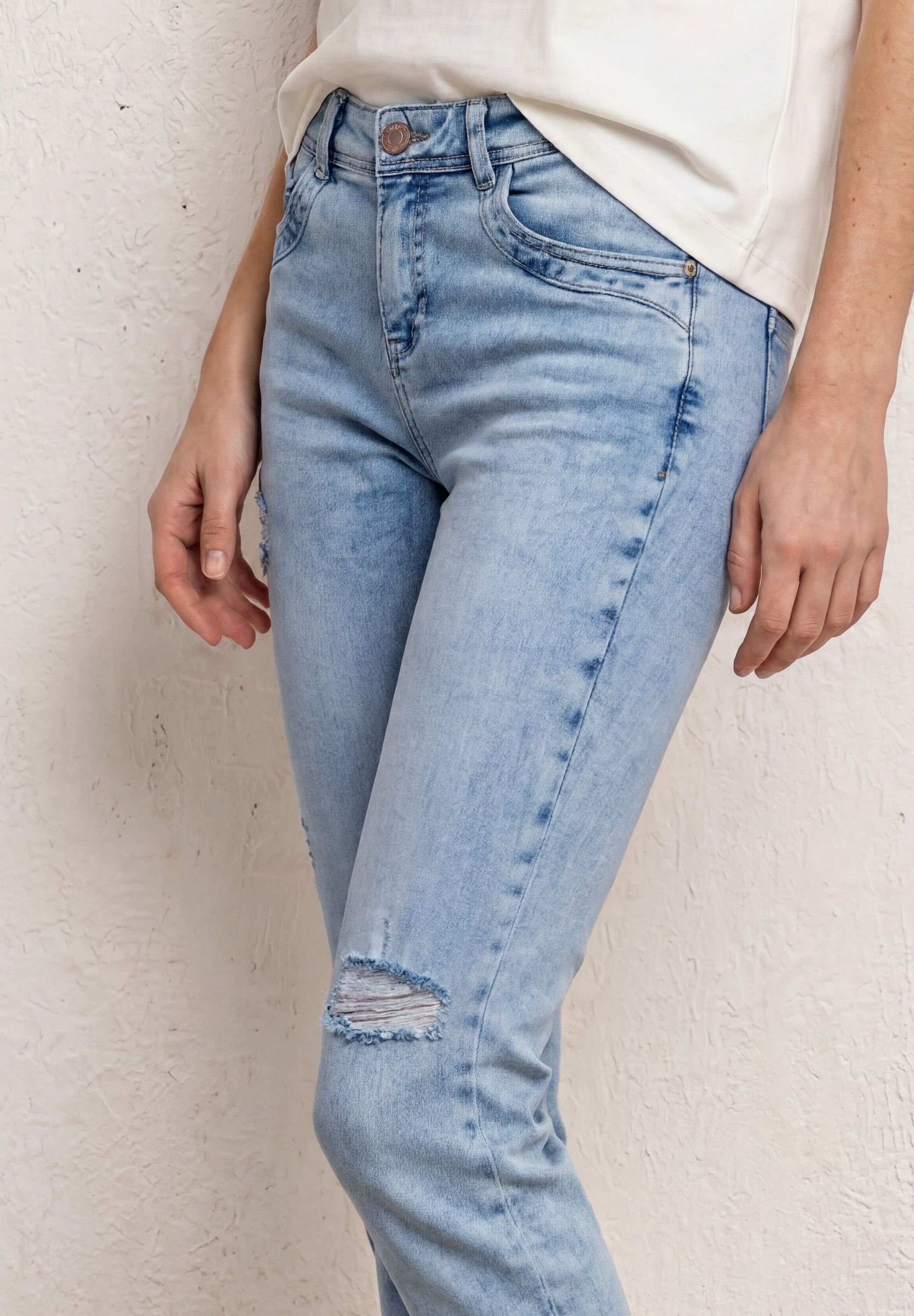 STREET ONE Slim-fit-Jeans Middle Waist