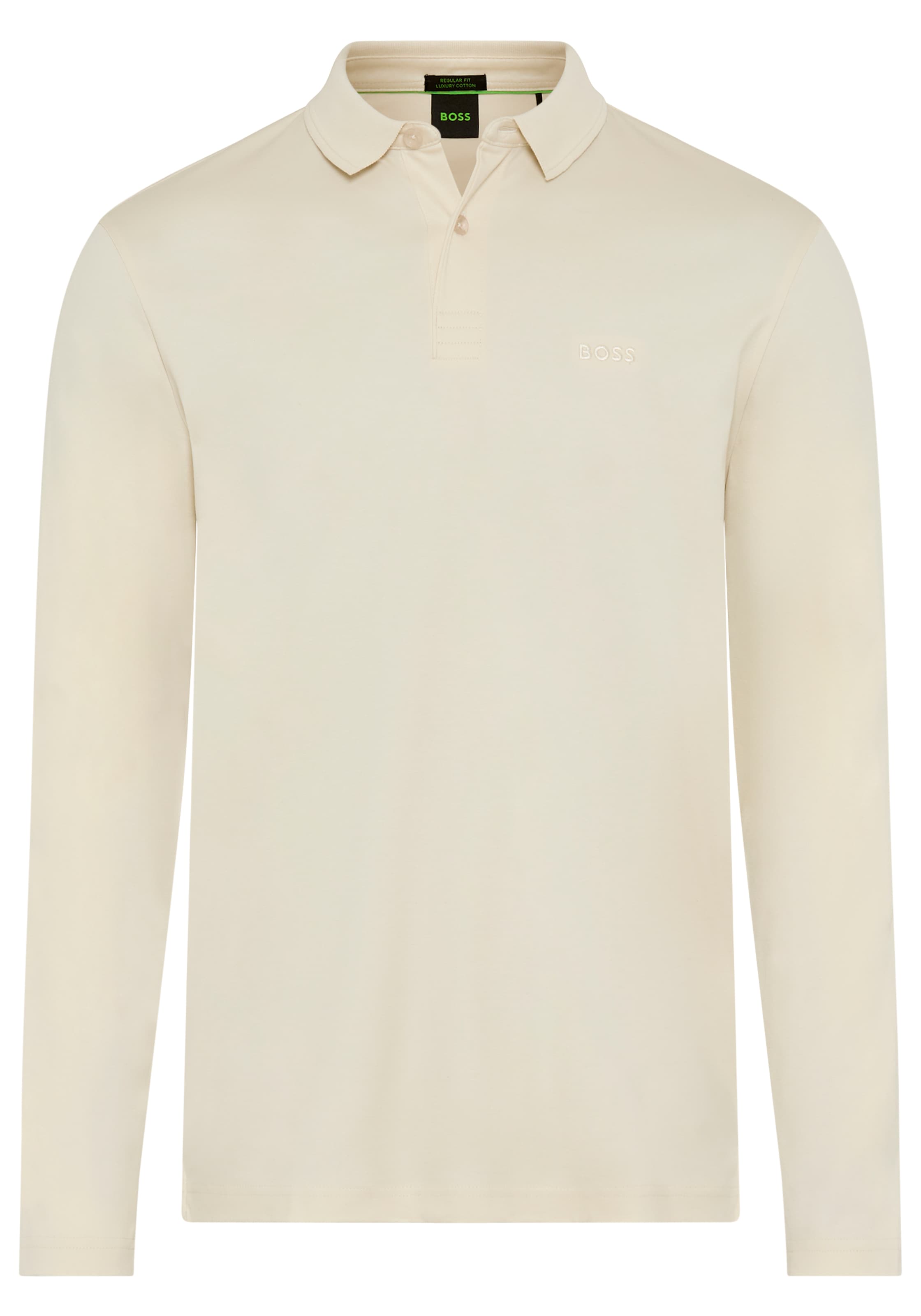 BOSS GREEN Langarm-Poloshirt "Pirol", Langarm, regular fit, Logo-Stickerei günstig online kaufen