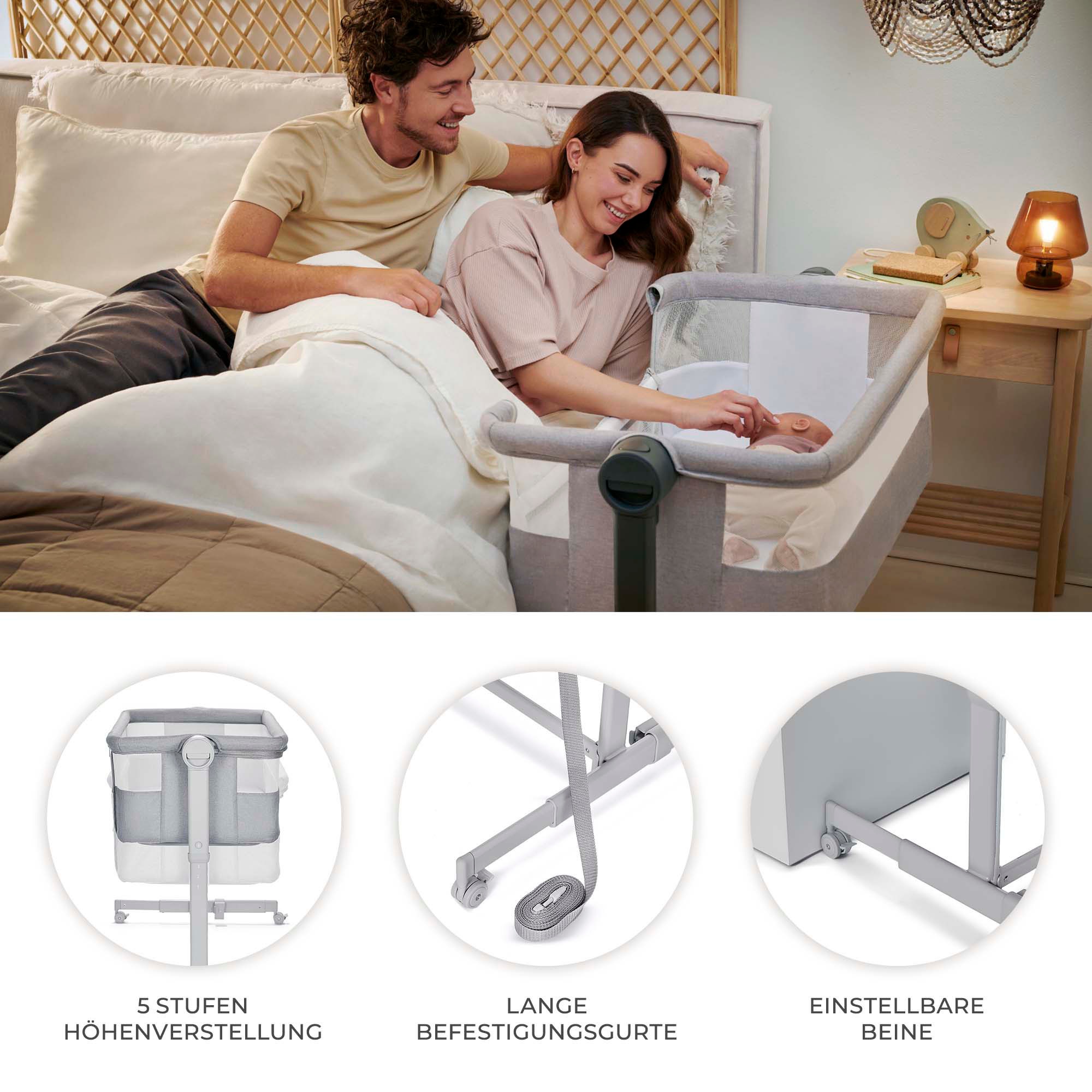 Thumbnail - Kinderkraft Beistellbett "Neste Up 2"