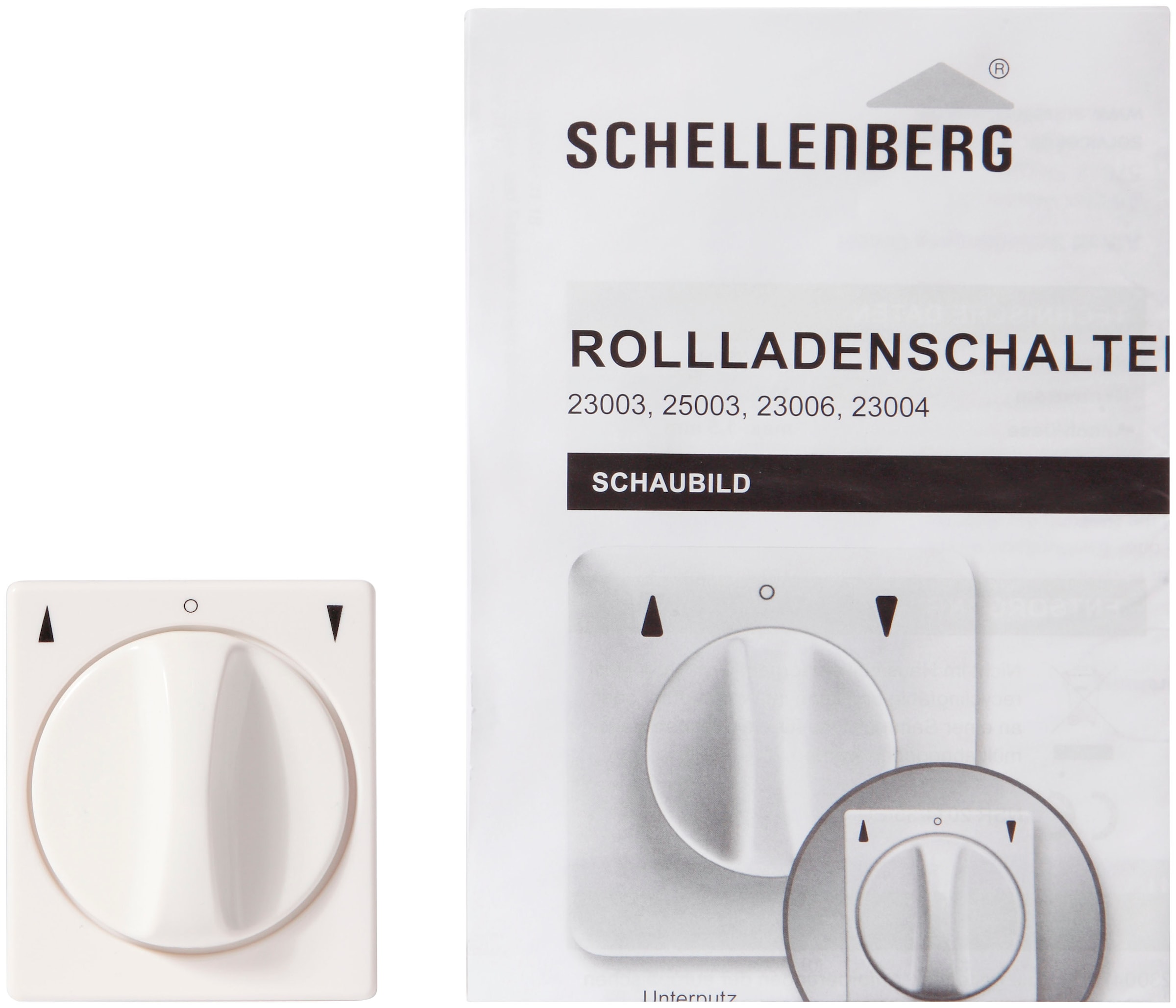 SCHELLENBERG Schalter »Rollladenschalter zur Aufputz- und Unterputzmontage«, zur Steuerung von mechanischen, elektronischen Markisen, Rohrmotoren