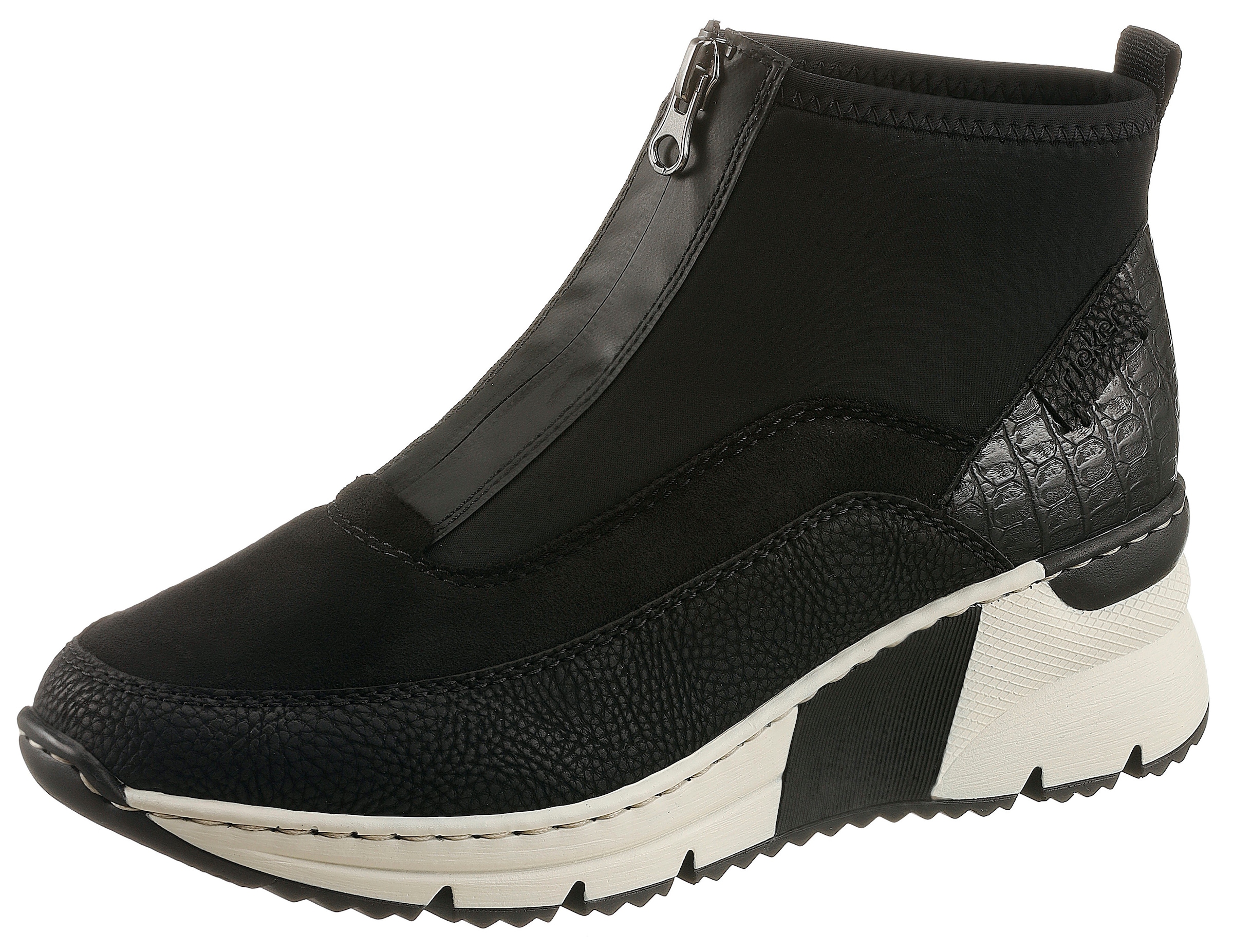 Rieker Schlupfboots, Stiefelette, High Top Sneaker mit Reißverschluss auf d günstig online kaufen