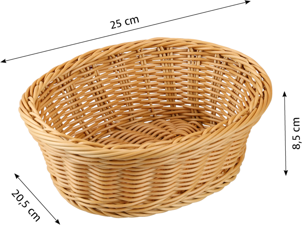 KESPER® Brotkorb »Brot- und Obstkorb, 5er Set«, (Set, 5 tlg.), Breite ca. 25 cm