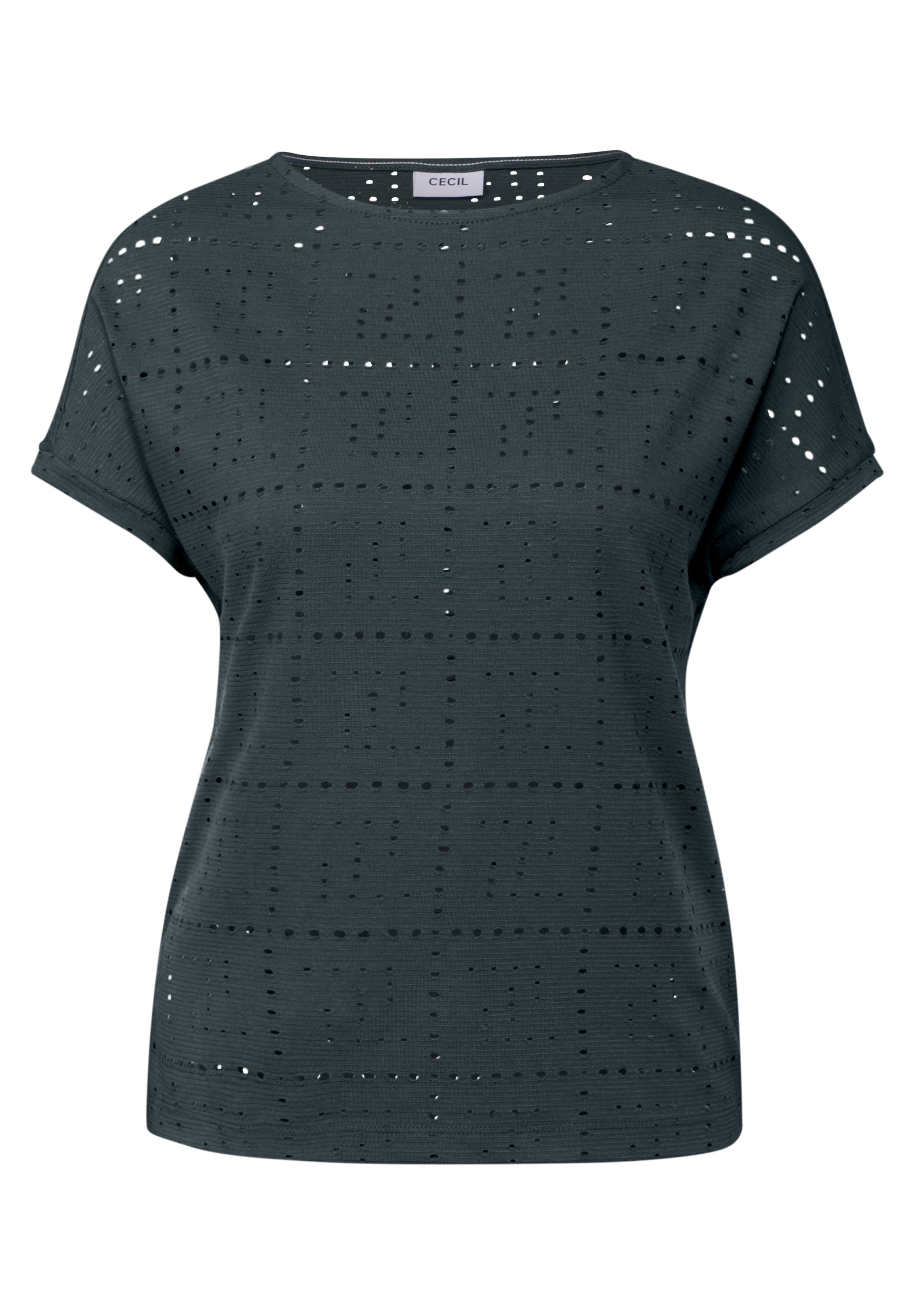 Cecil T-Shirt, mit Lochmuster