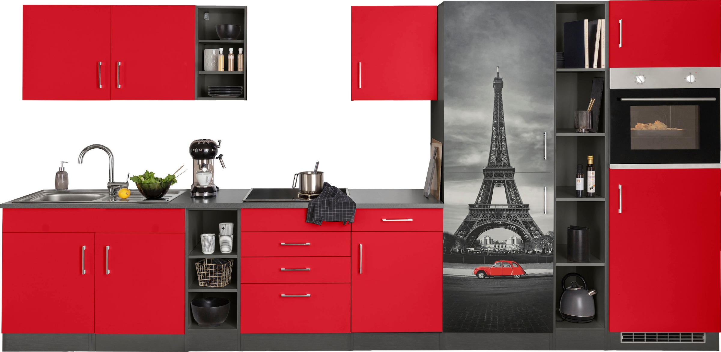 KOCHSTATION Küchenzeile "KS-Paris – Küchen mit einzigartigen Fotomotiven au günstig online kaufen