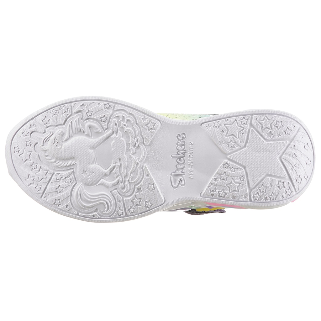 Skechers Kids Sneaker »UNICORN DREAMS«, mit Blinkfunktion, Freizeitschuh, Halbschuh, Schnürschuh