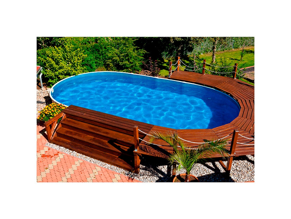 Mountfield Ovalpool "Azuro", (Set, 4 tlg.), BxLxH: 370x550x120 cm günstig online kaufen