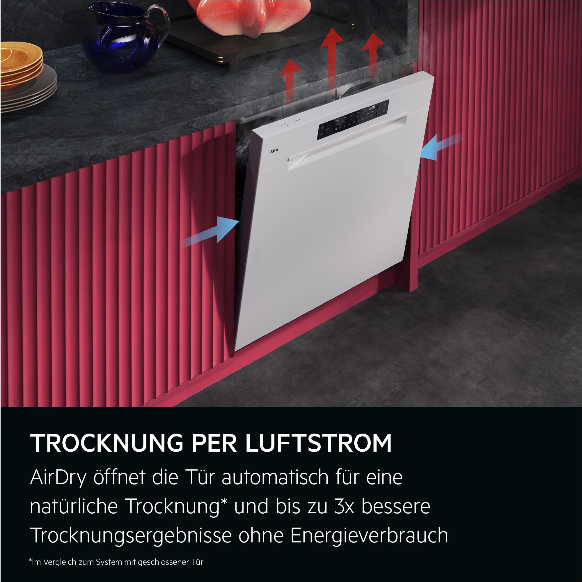 AEG Unterbaugeschirrspüler 9000 »GU9200X2SCM« Leise Spülmaschine 38 dB kraftvoll gegen Eingebranntes EEK A-10%