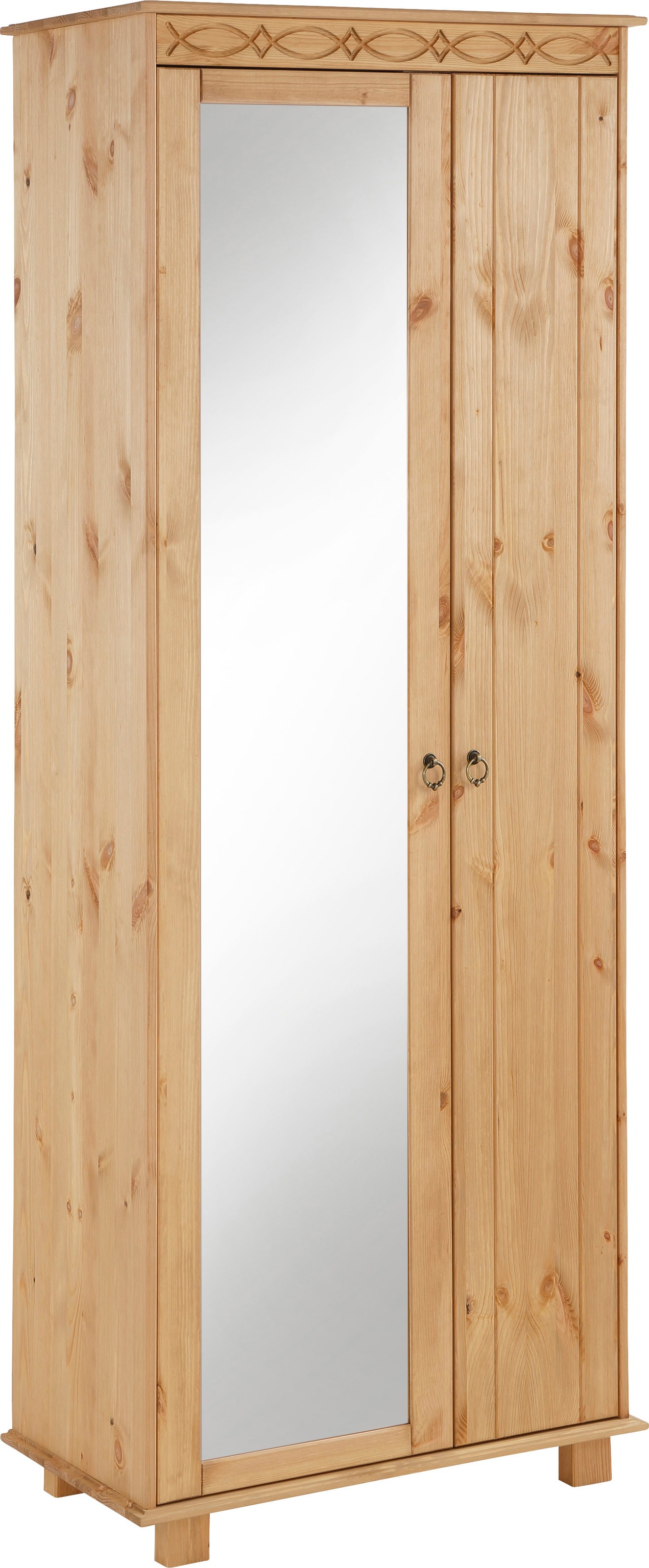 OTTO home Garderobenschrank "Indra" aus massiver Kiefer, mit Spiegel, dezen günstig online kaufen